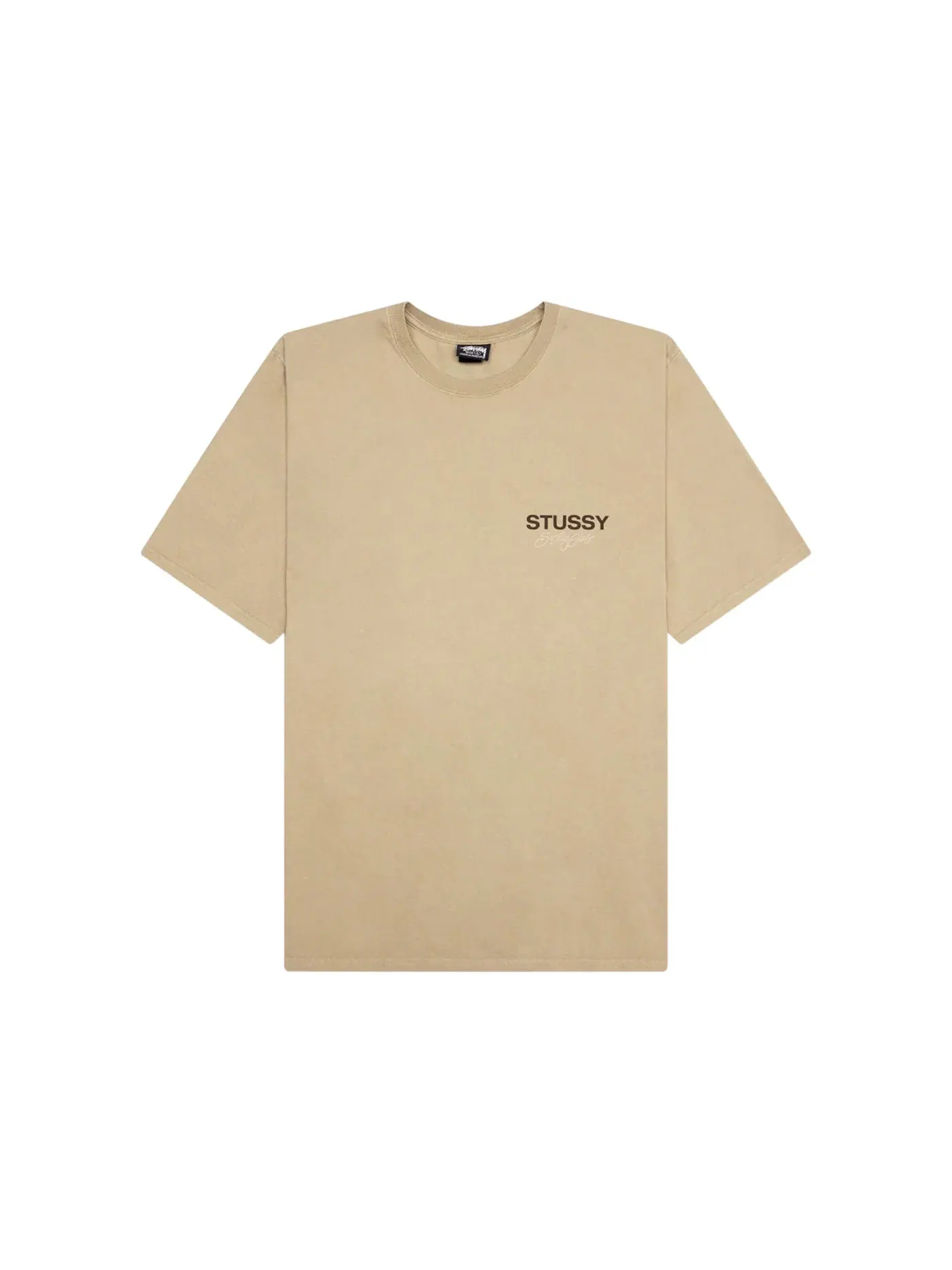 Мужская футболка с пигментным окрашиванием Surf Club Tee Stussy, Elm — изображение 1 из 1