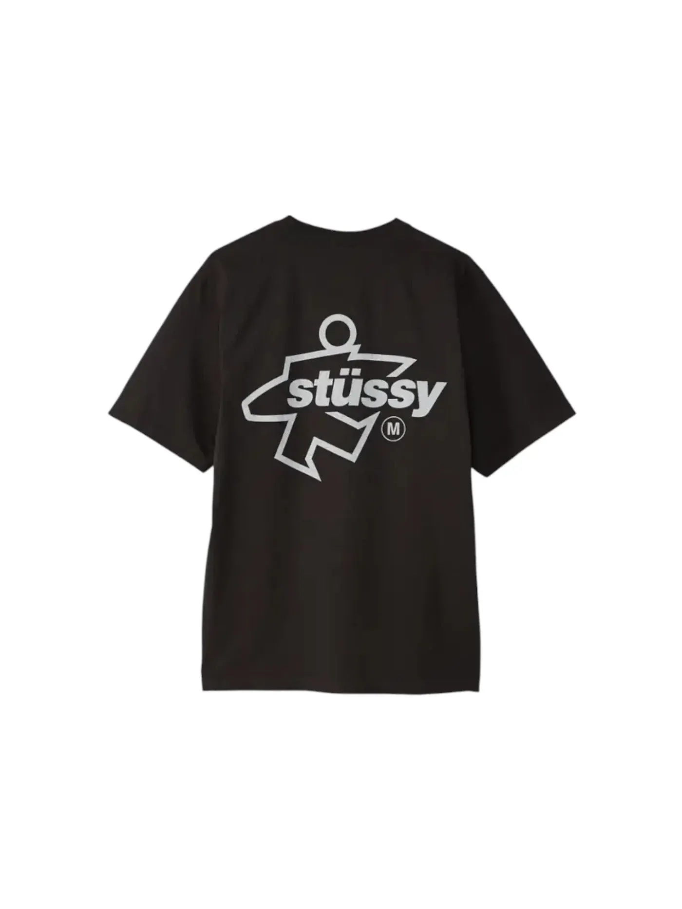 Мужская футболка с пигментным окрашиванием Tee Stussy — изображение 1 из 2, черный