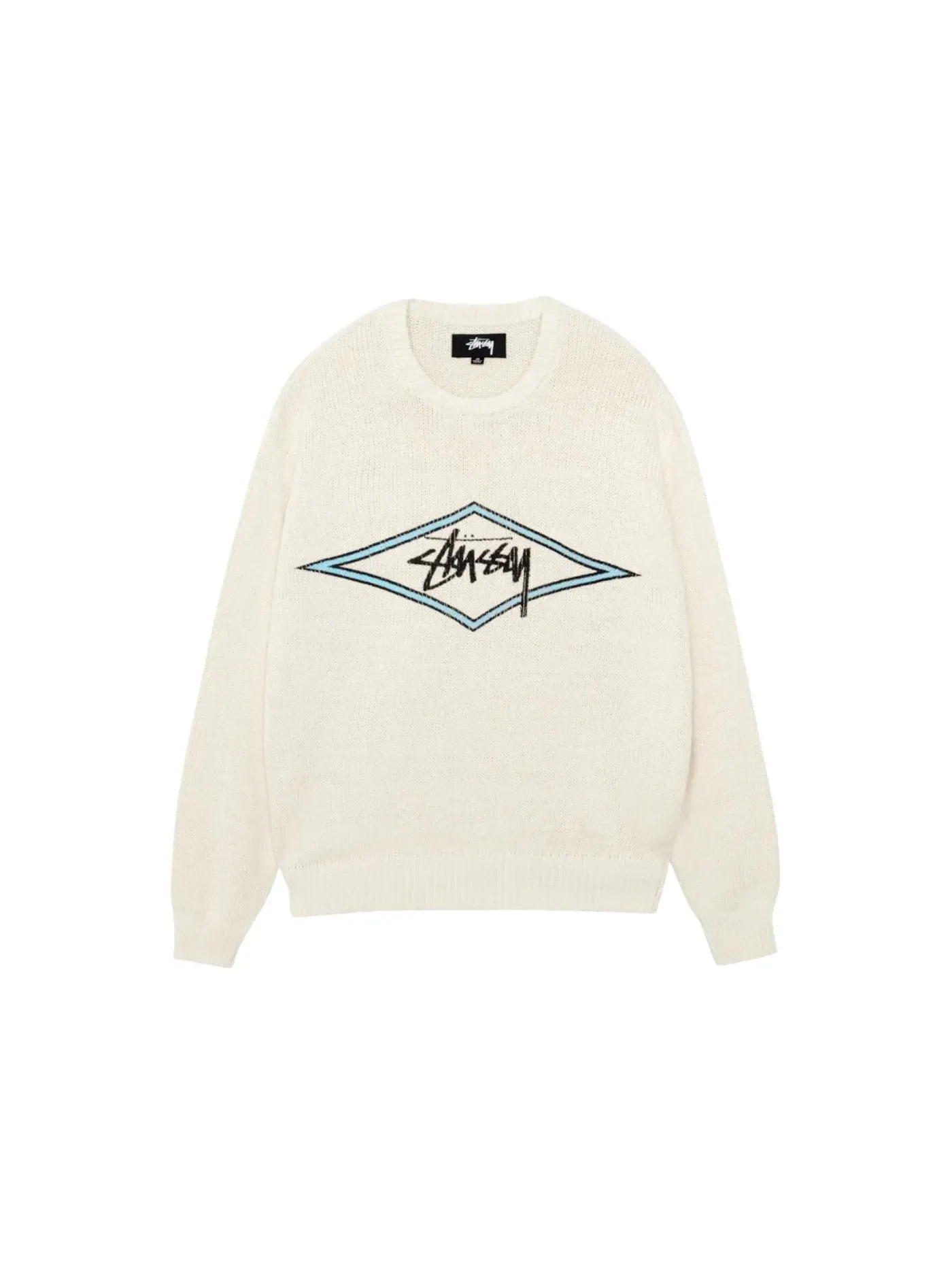 Мужской свитер с принтом Surf Team Stussy — изображение 1 из 2, белый
