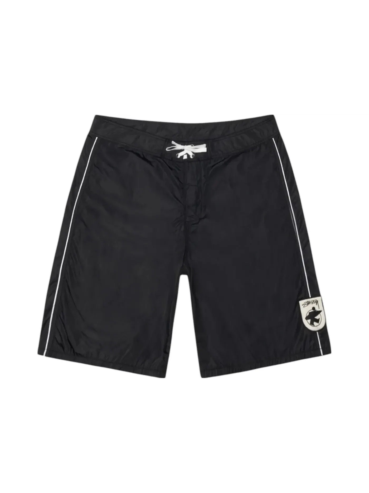 Мужские шорты с принтом Surfman Stussy — изображение 1 из 2, черный
