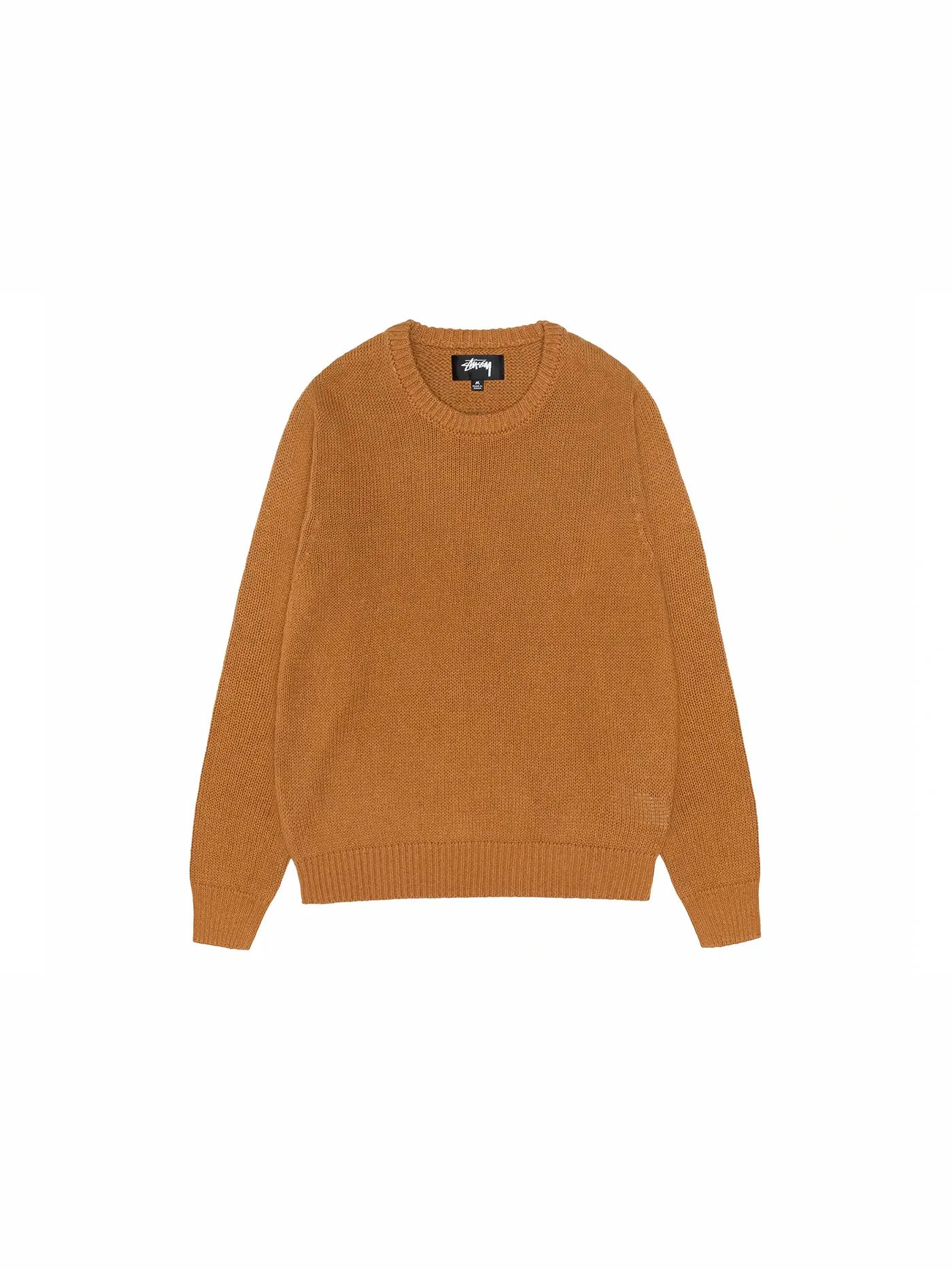 Мужской свитшот с длинным рукавом Stussy Surfman Icon Cotton Linen Crew — изображение 2 из 2, коричневый