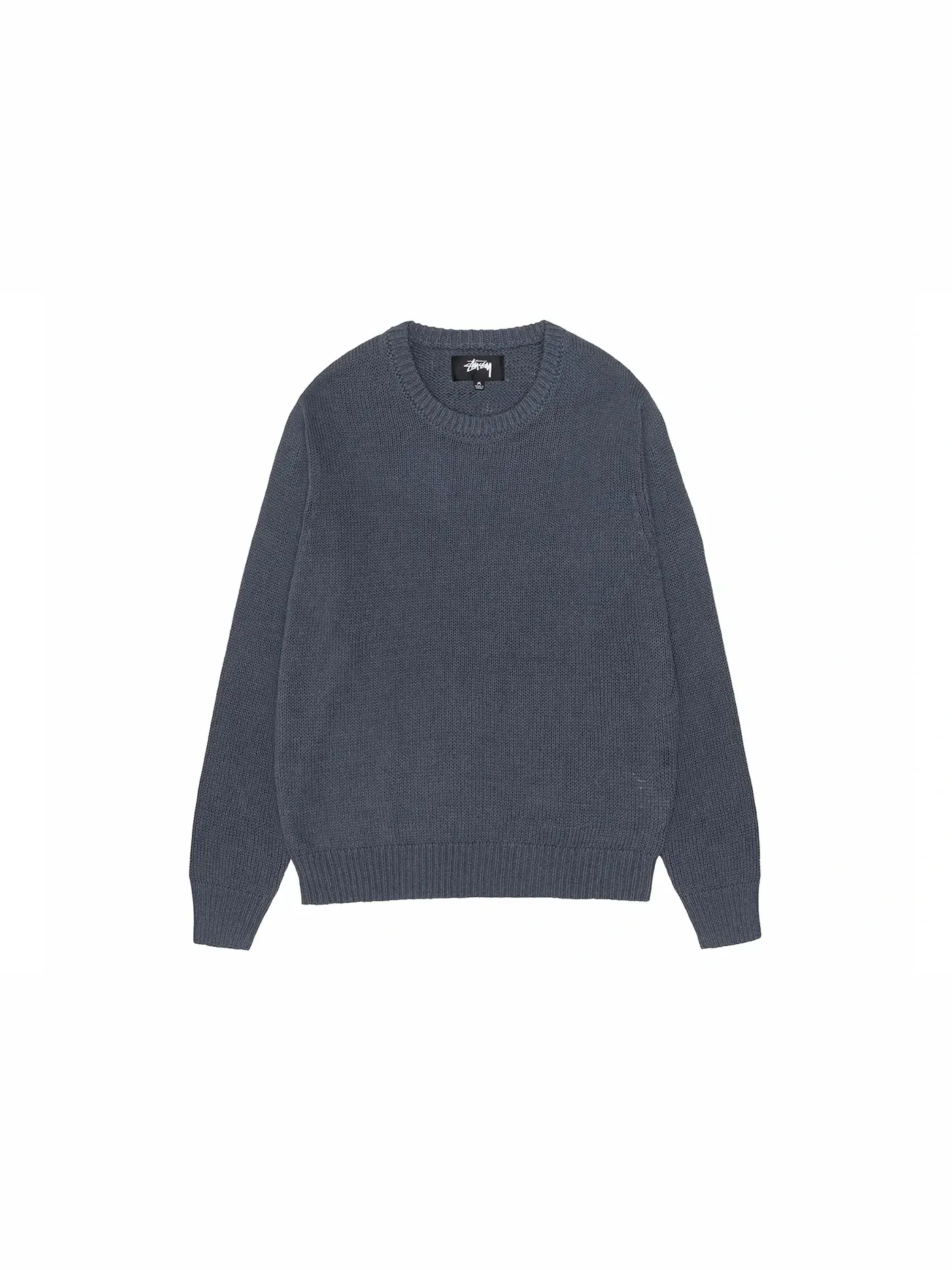 Мужской свитшот с круглым вырезом Crew Stussy — изображение 2 из 2, синий