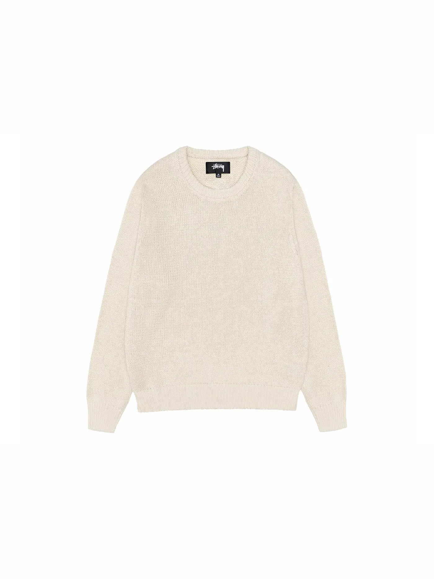 Мужской свитшот хлопковый Crew Stussy — изображение 2 из 2, белый
