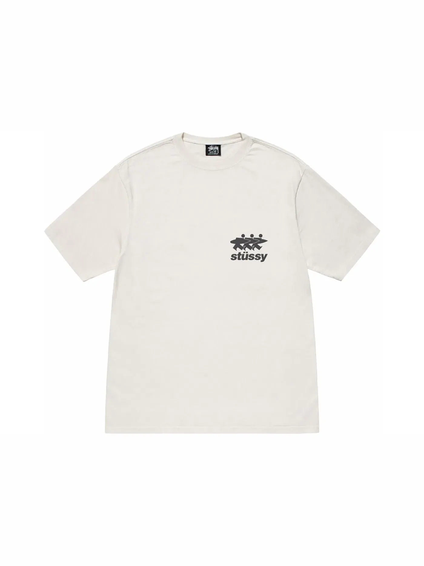 Мужская футболка с эффектом выцветания Stussy Surfwalk — изображение 2 из 2, прозрачный