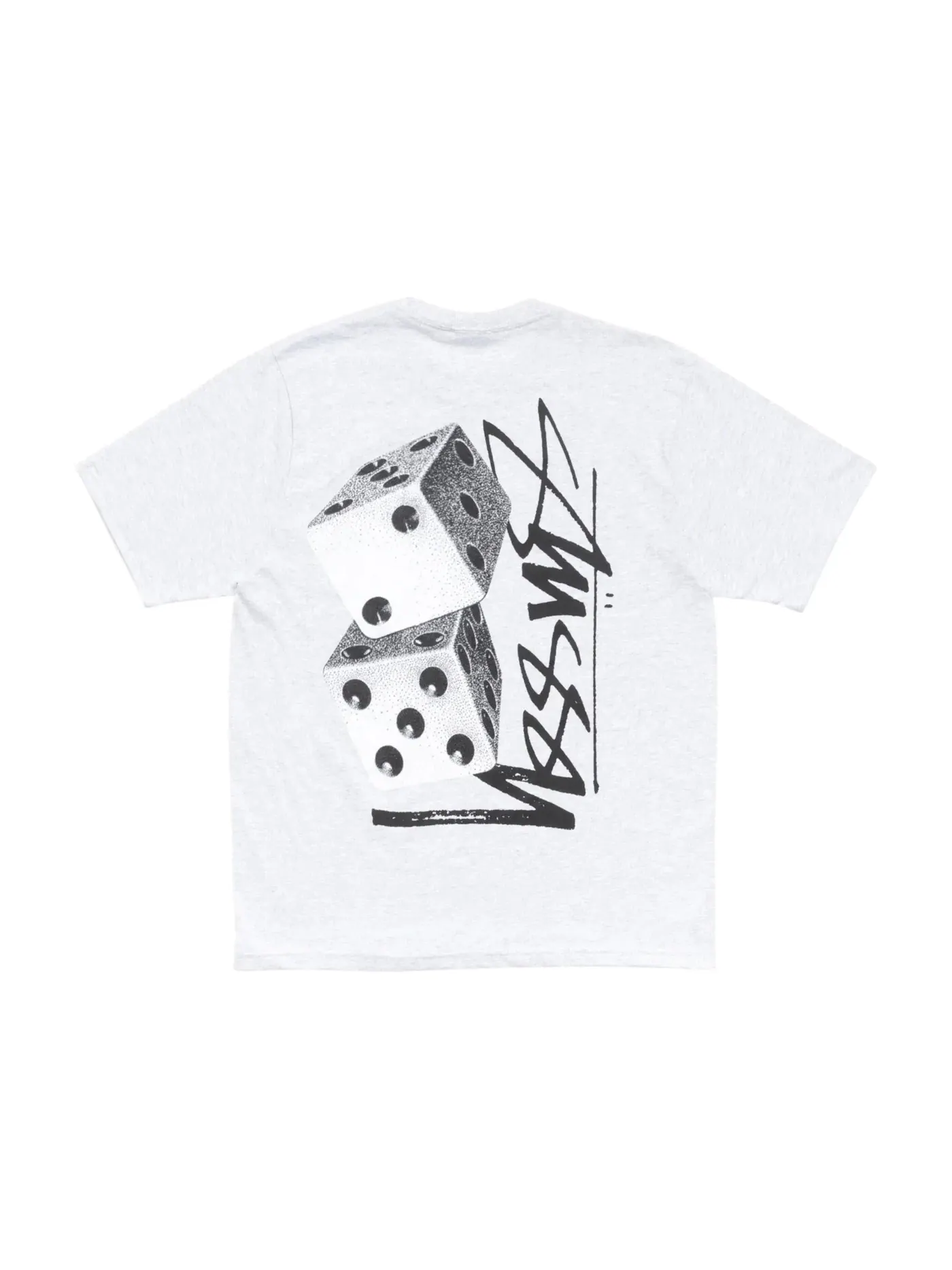 Мужская футболка с принтом Stussy Tee — изображение 1 из 2, пепельный вереск