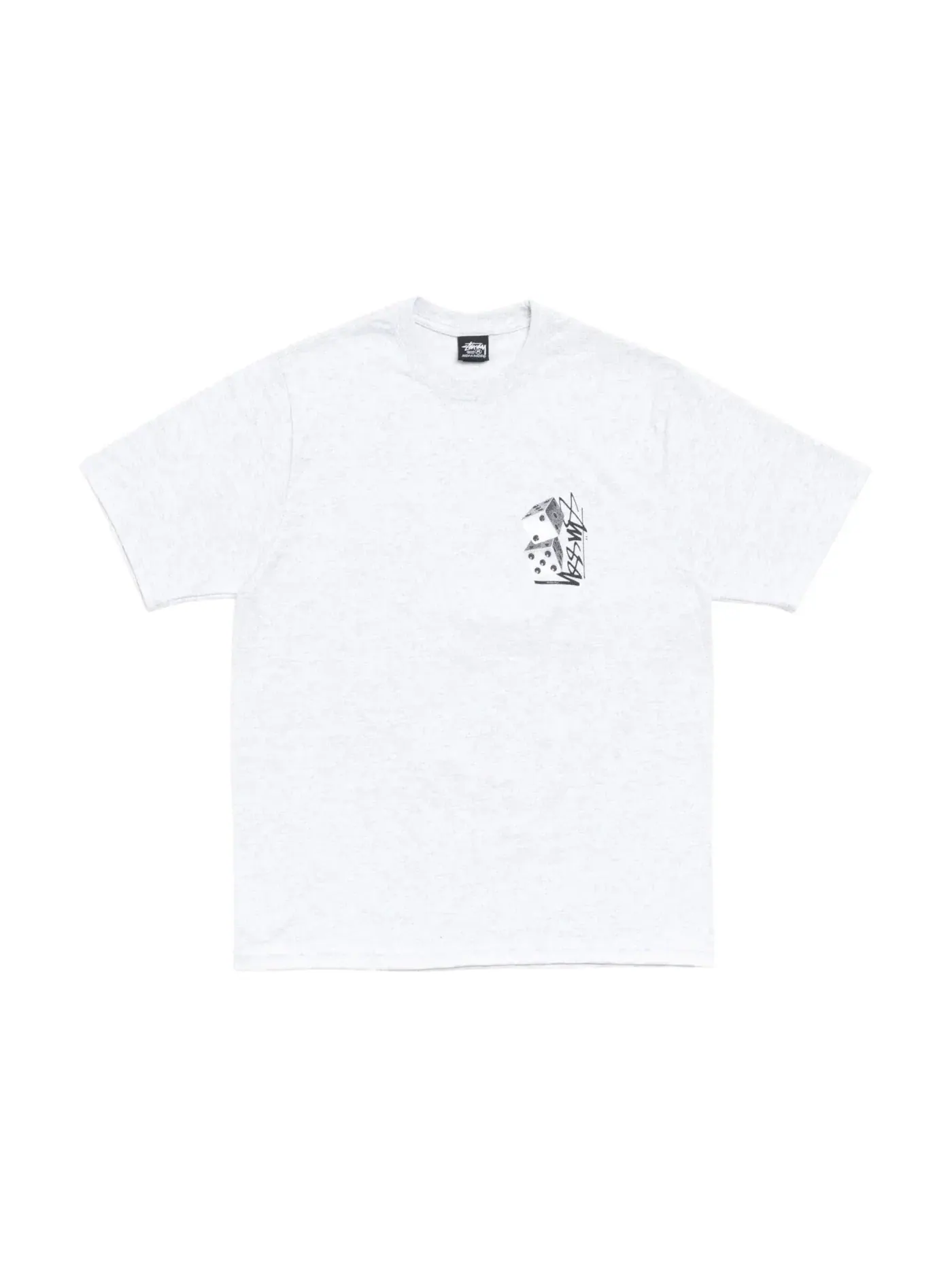 Мужская футболка с принтом Stussy Tee — изображение 2 из 2, пепельный вереск