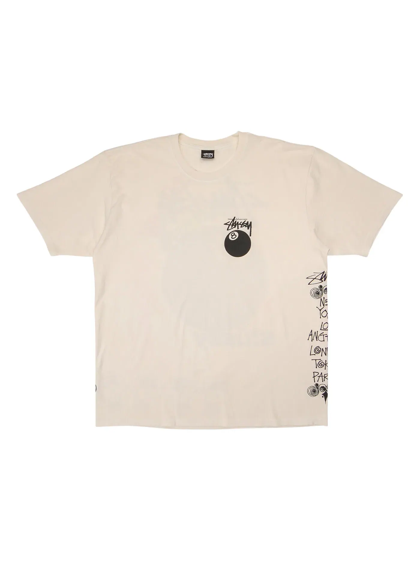 Детская футболка с эффектом выцветания Tee Stussy — изображение 2 из 2, прозрачный