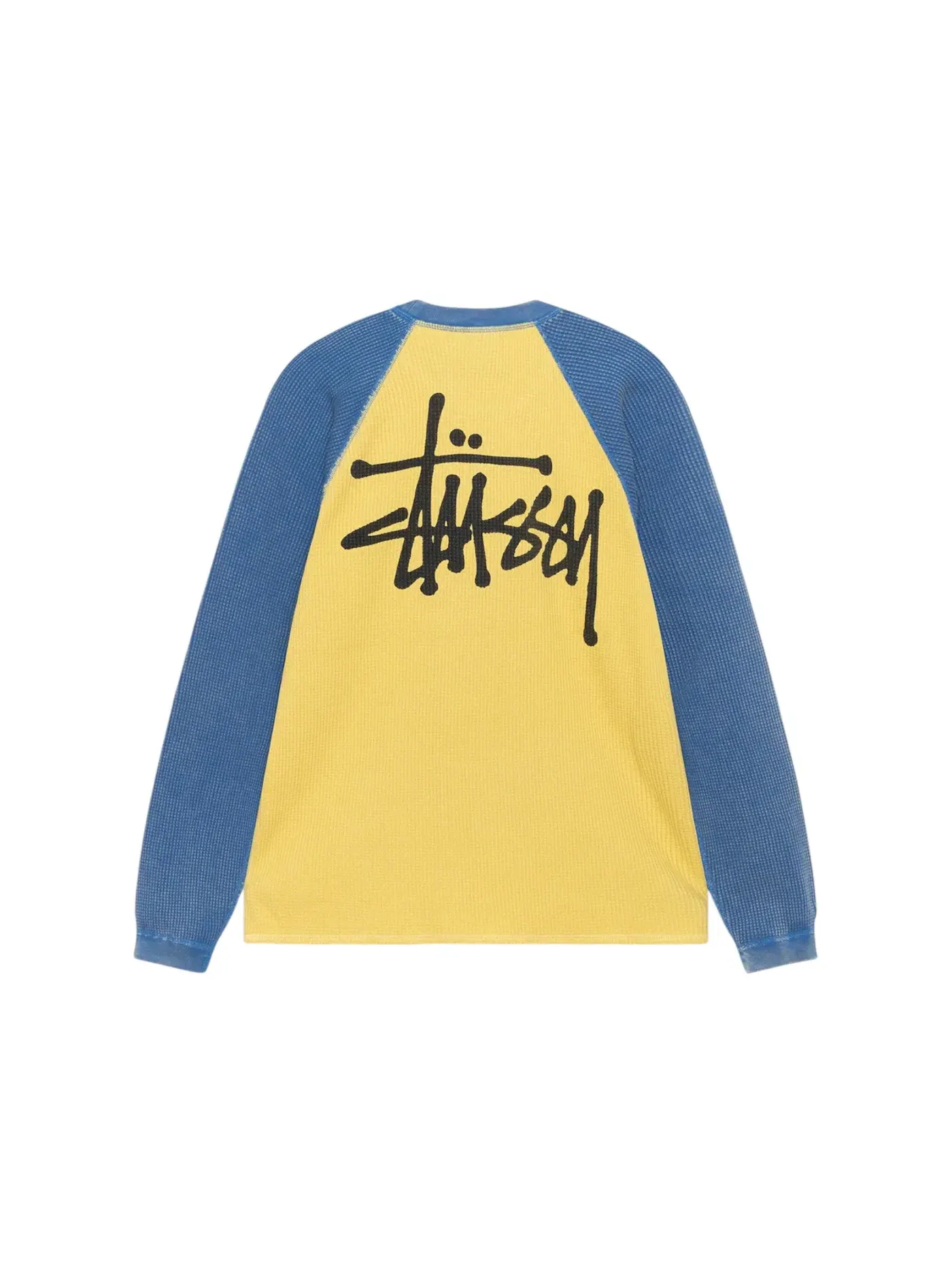 Мужская футболка с длинным рукавом реглан Stussy — изображение 1 из 2, желтый