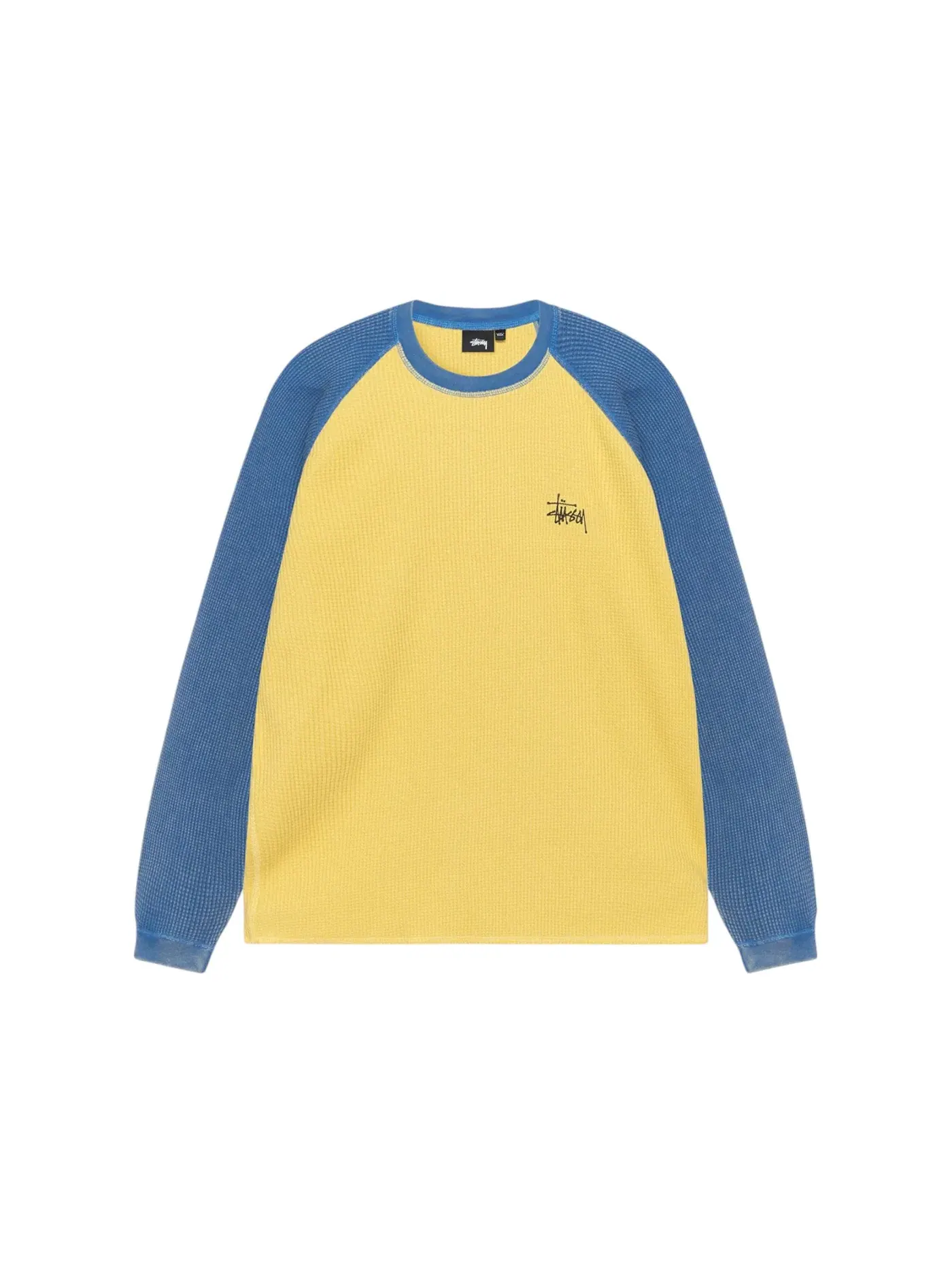Мужская футболка с длинным рукавом реглан Stussy — изображение 2 из 2, желтый