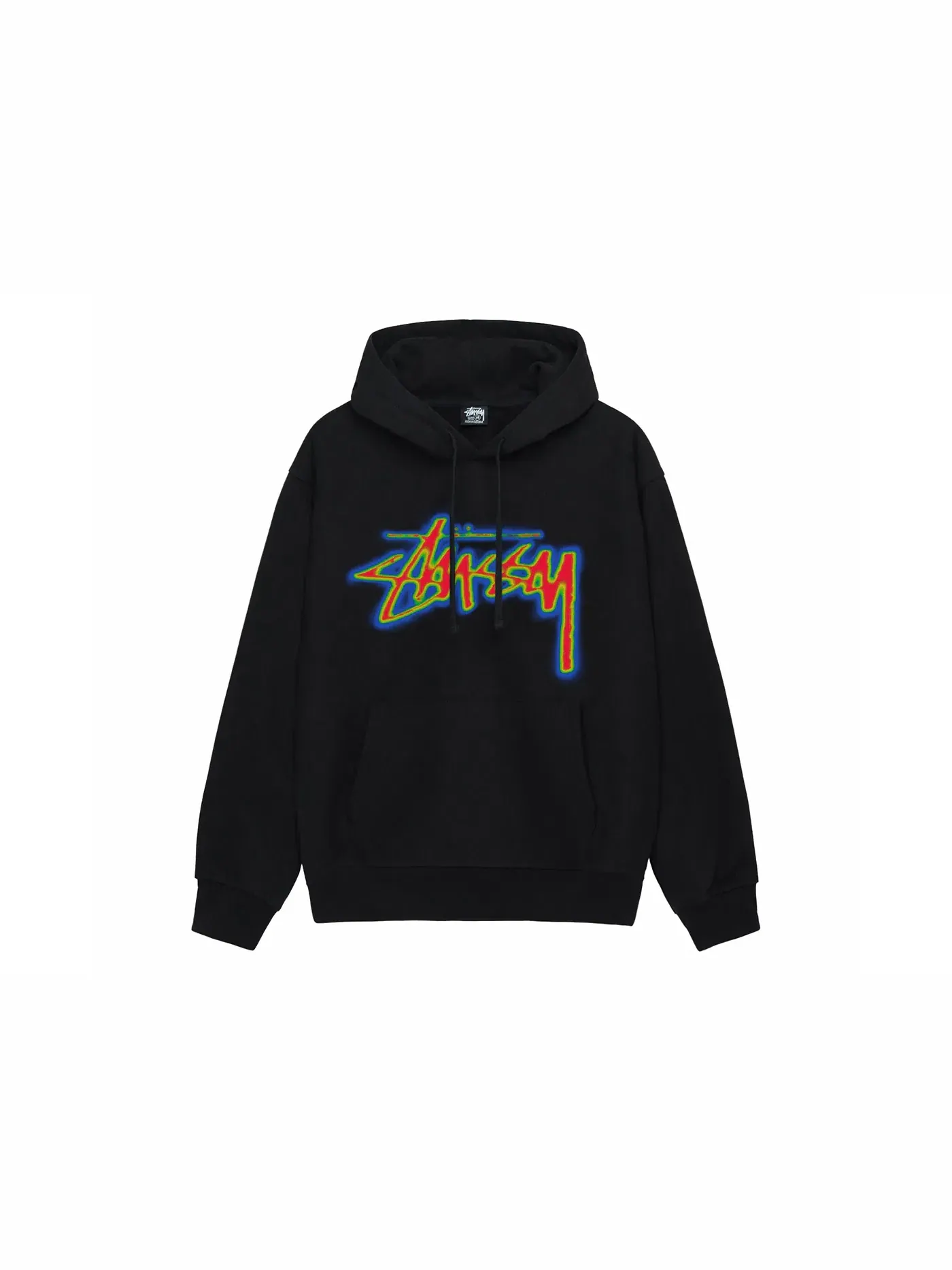 Мужской худи с начесом Stussy Hoodie — изображение 1 из 2, черный