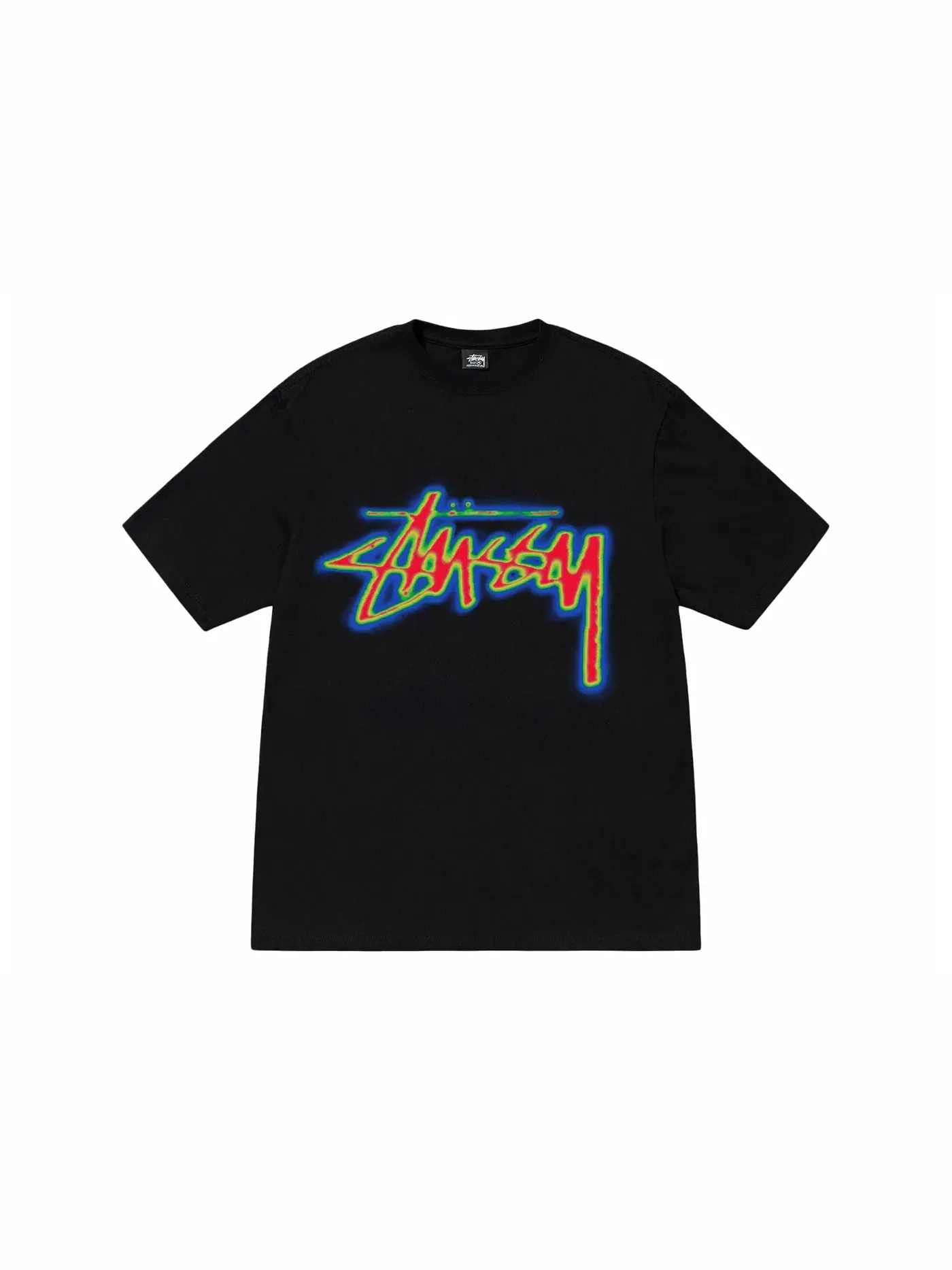 Мужская футболка с принтом Stussy Thermal Stock Tee — изображение 1 из 2, черный
