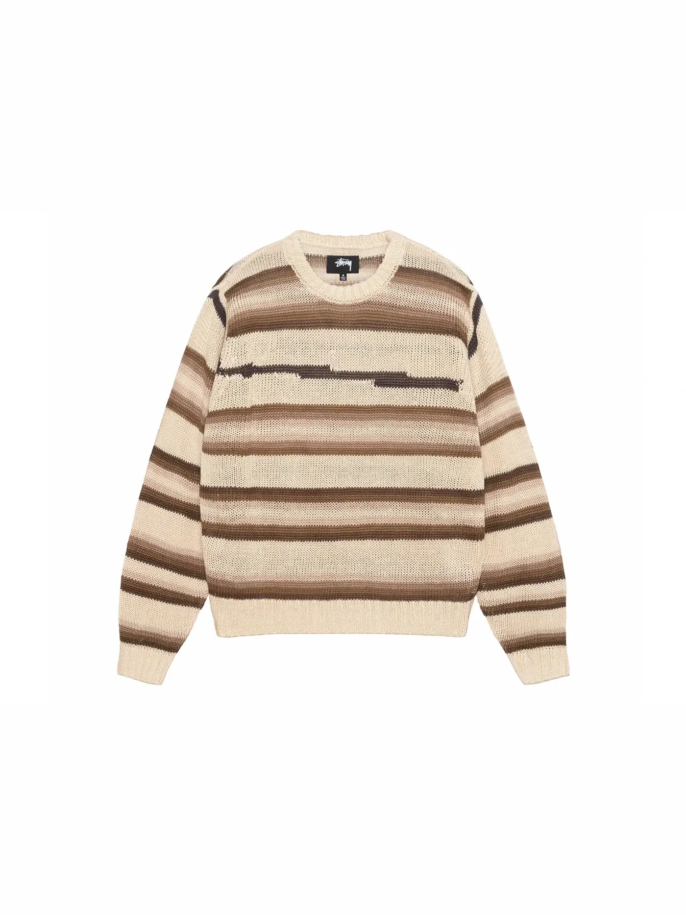 Мужской свитер из льна с полосами Stussy — изображение 1 из 2, прозрачный