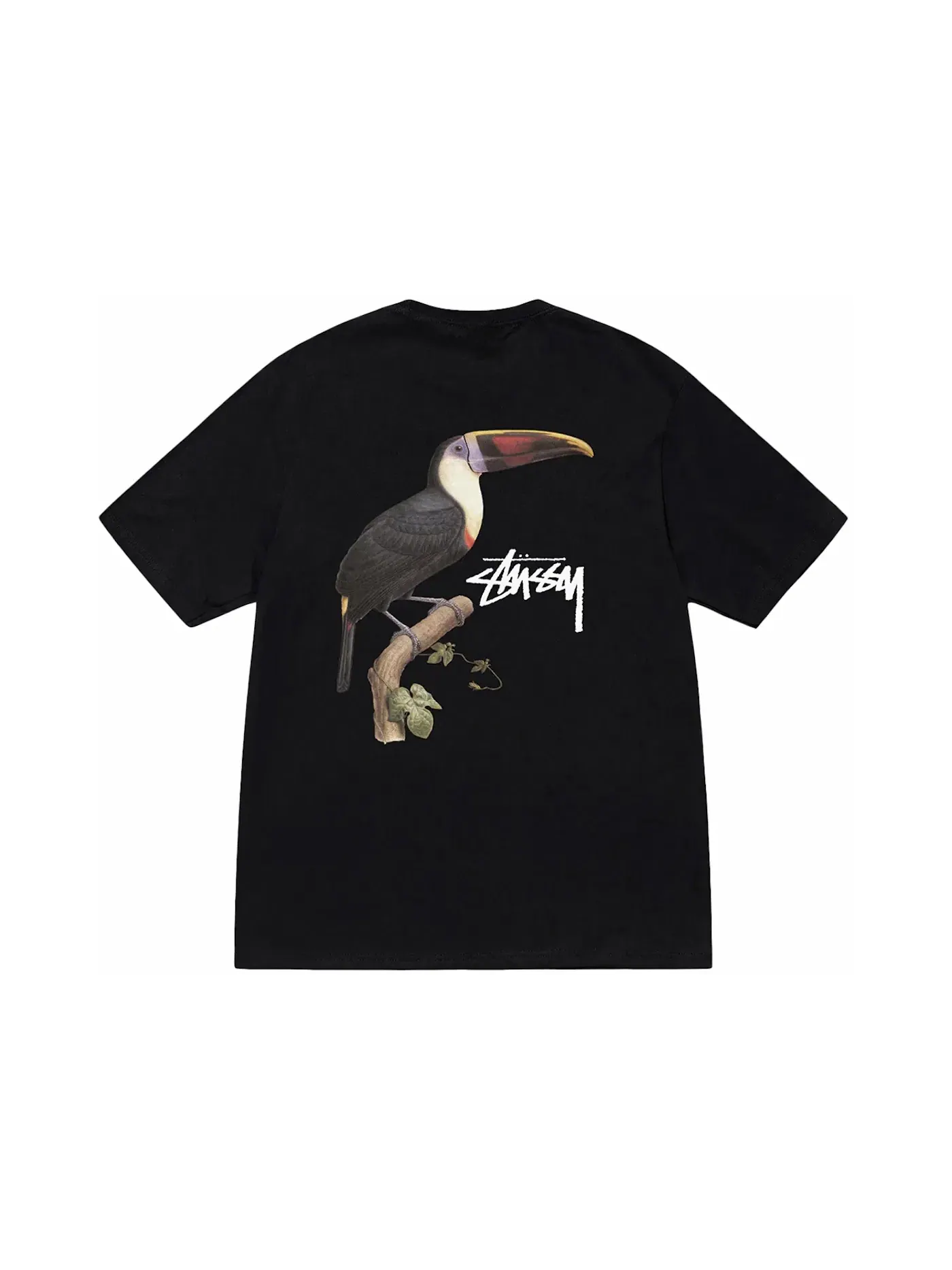 Мужская футболка с принтом Tee Stussy — изображение 1 из 2, черный