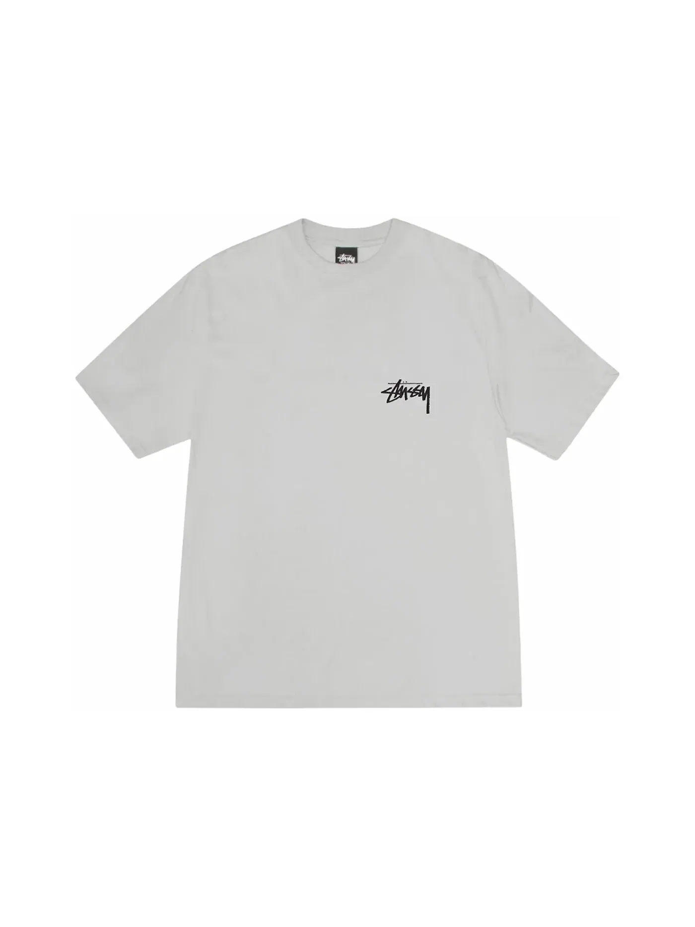 Мужская футболка с принтом Tee Stussy — изображение 2 из 2, туманный