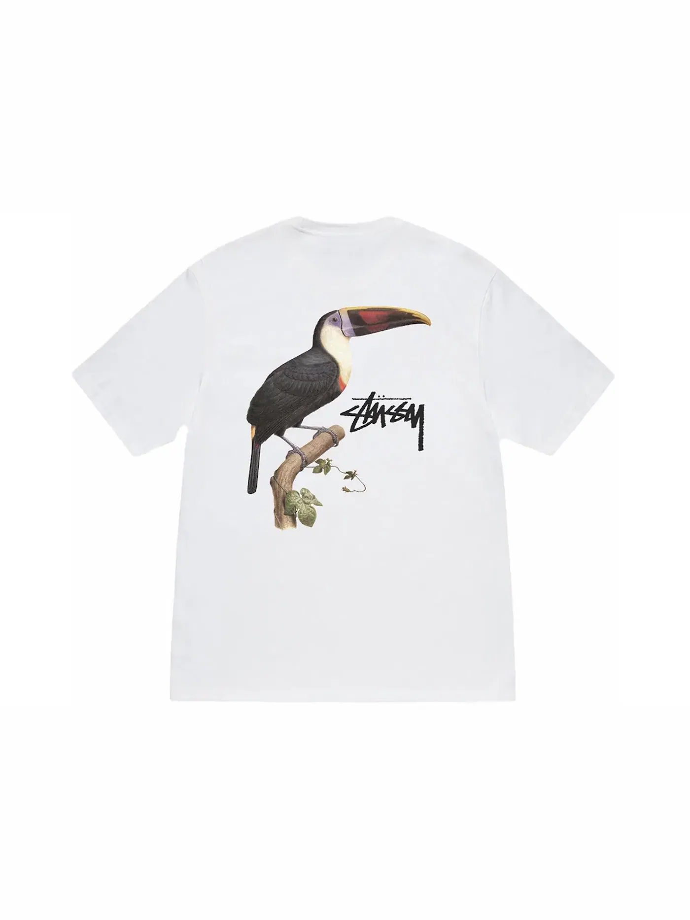 Мужская футболка с принтом Toucan Tee Stussy — изображение 1 из 2, белый