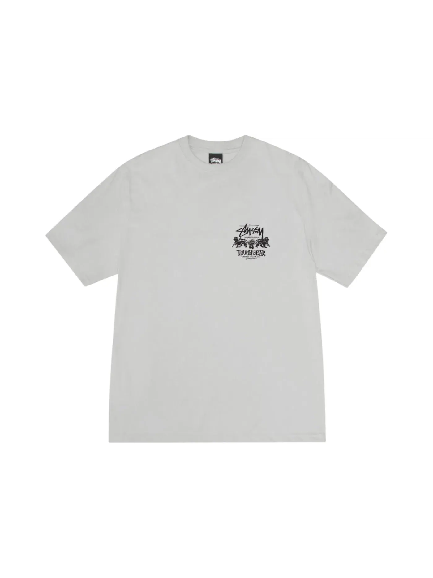 Мужская футболка с принтом Tough Gear International Tee Stussy — изображение 2 из 2, туманный