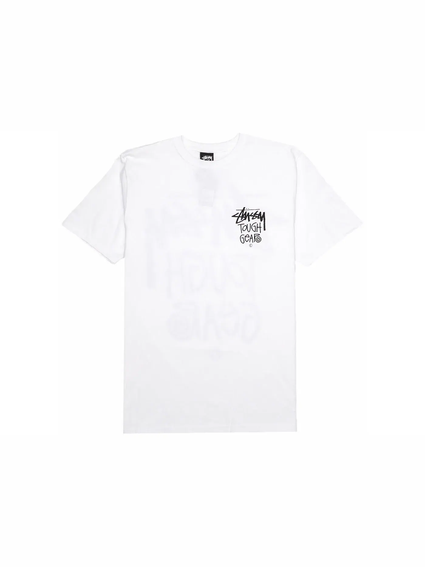 Мужская футболка с принтом Stussy Tee — изображение 2 из 2, белый