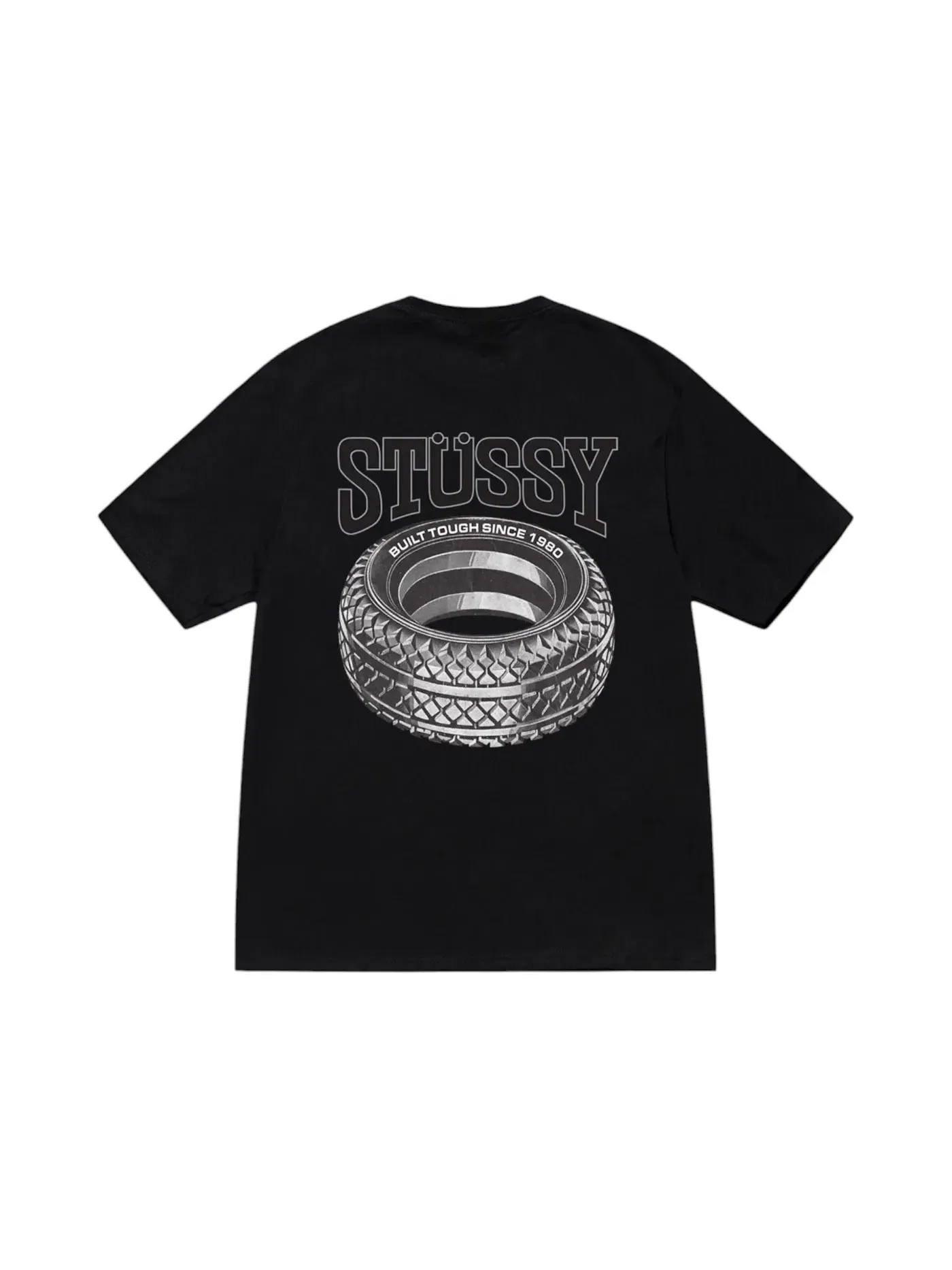 Мужская футболка с принтом Stussy Tee — изображение 1 из 2, черный