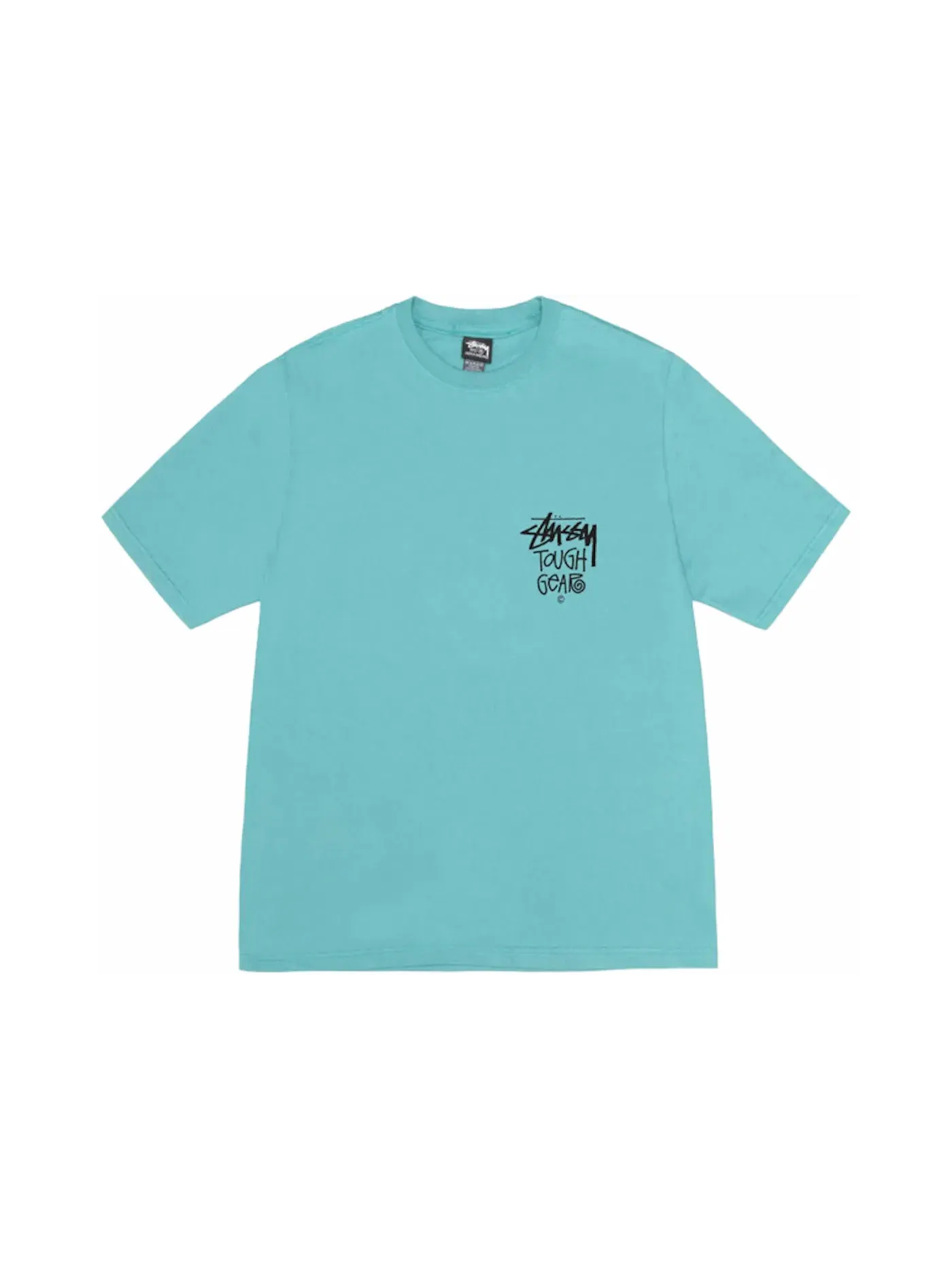 Мужская футболка с принтом Stussy Tee — изображение 2 из 2, океанский