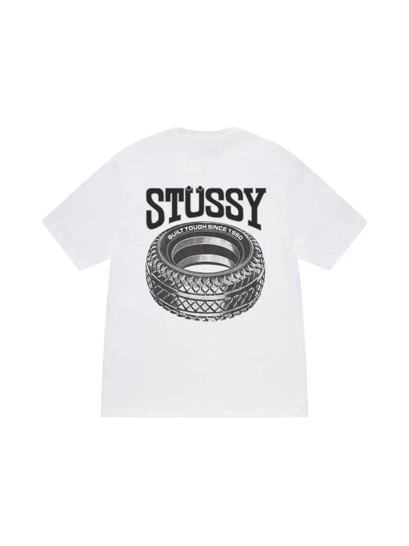 Мужская футболка с принтом Stussy Tee — изображение 1 из 2, белый