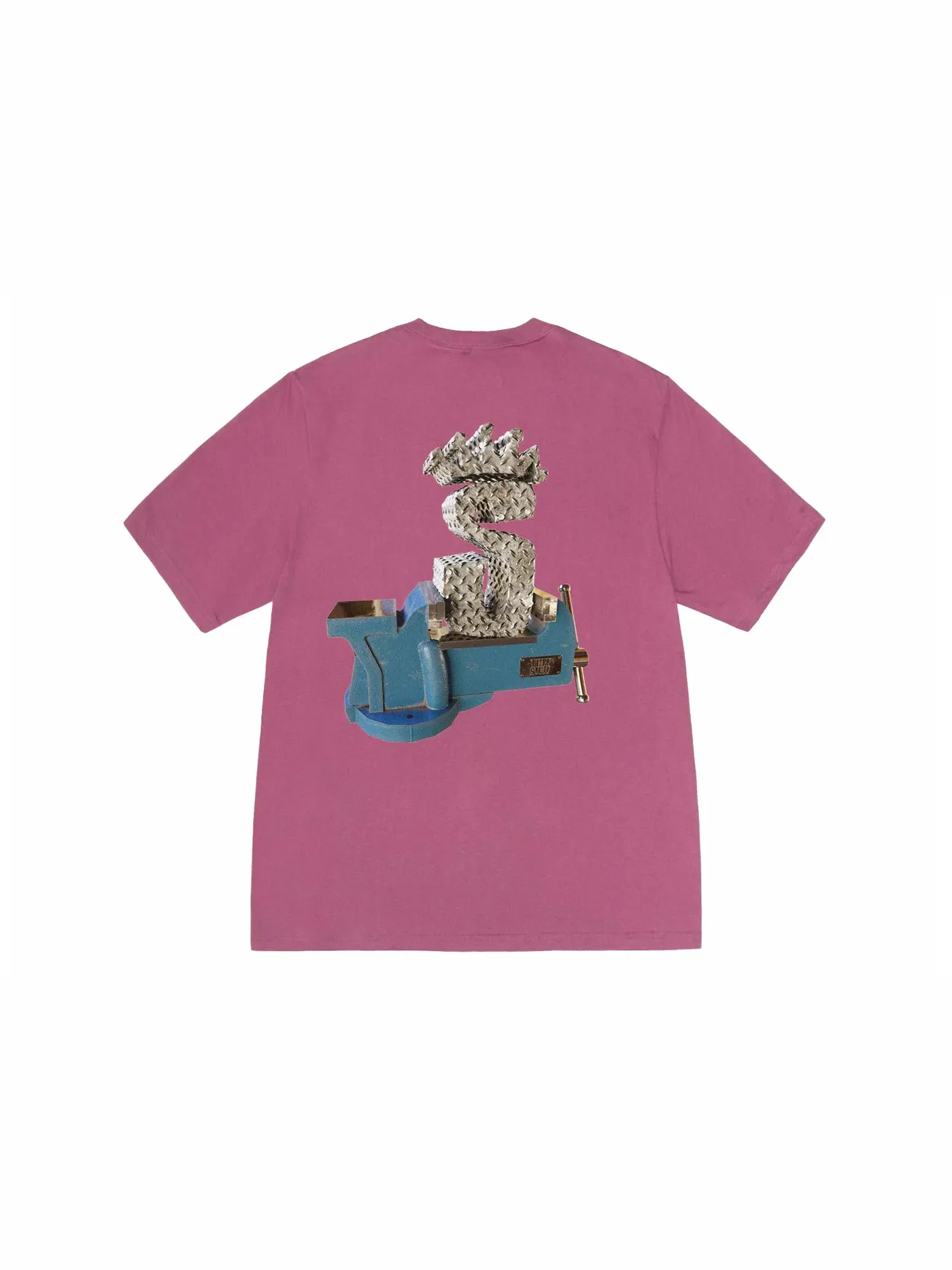 Мужская футболка с принтом Stussy Tee — изображение 1 из 2, фиолетовый