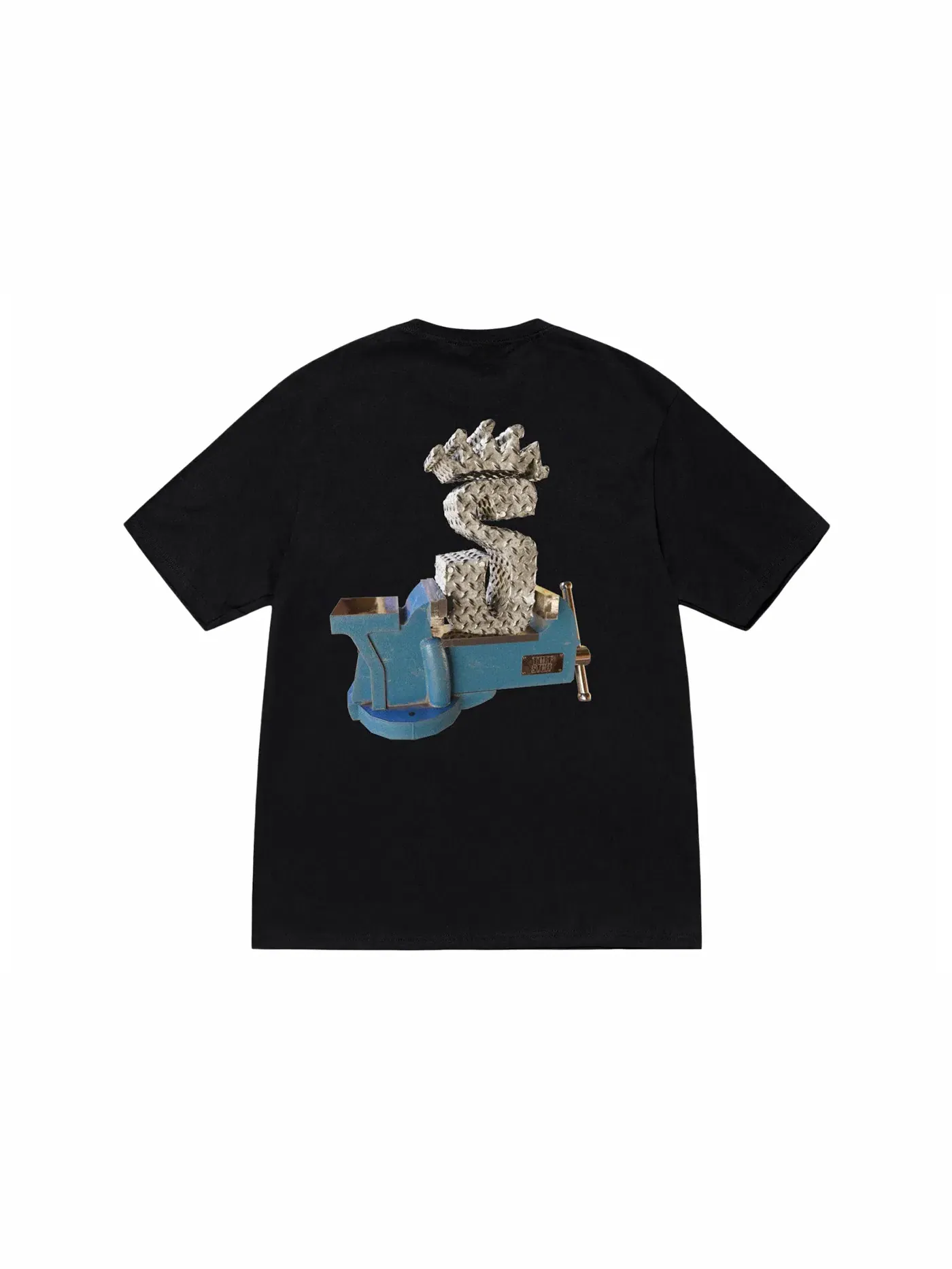 Мужская футболка с принтом Tuff Stuff Tee Stussy — изображение 1 из 2, черный