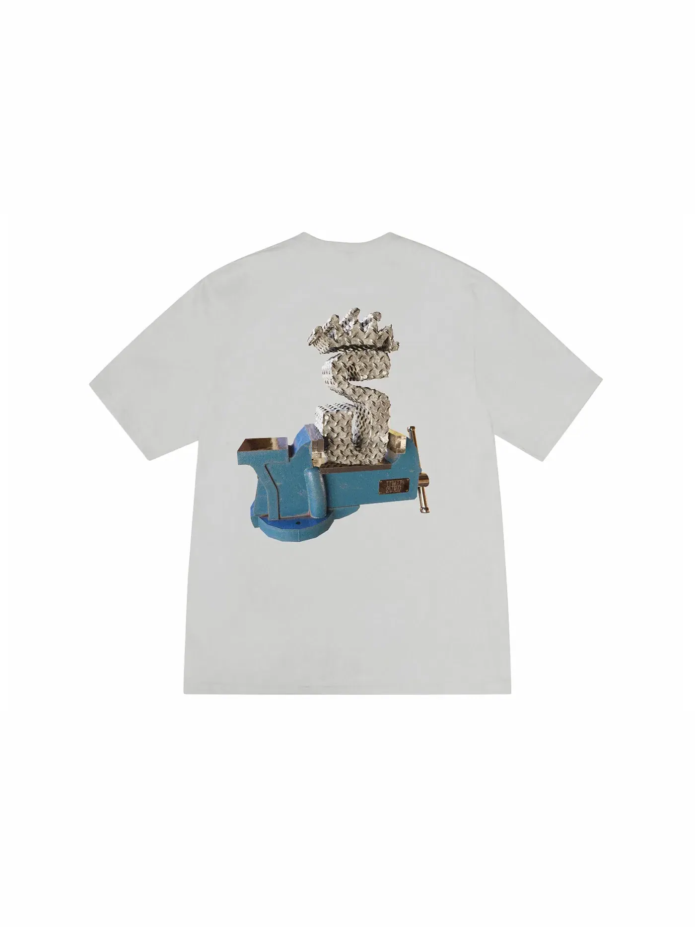 Мужская футболка с принтом Tuff Stuff Tee Stussy — изображение 1 из 2, туманный