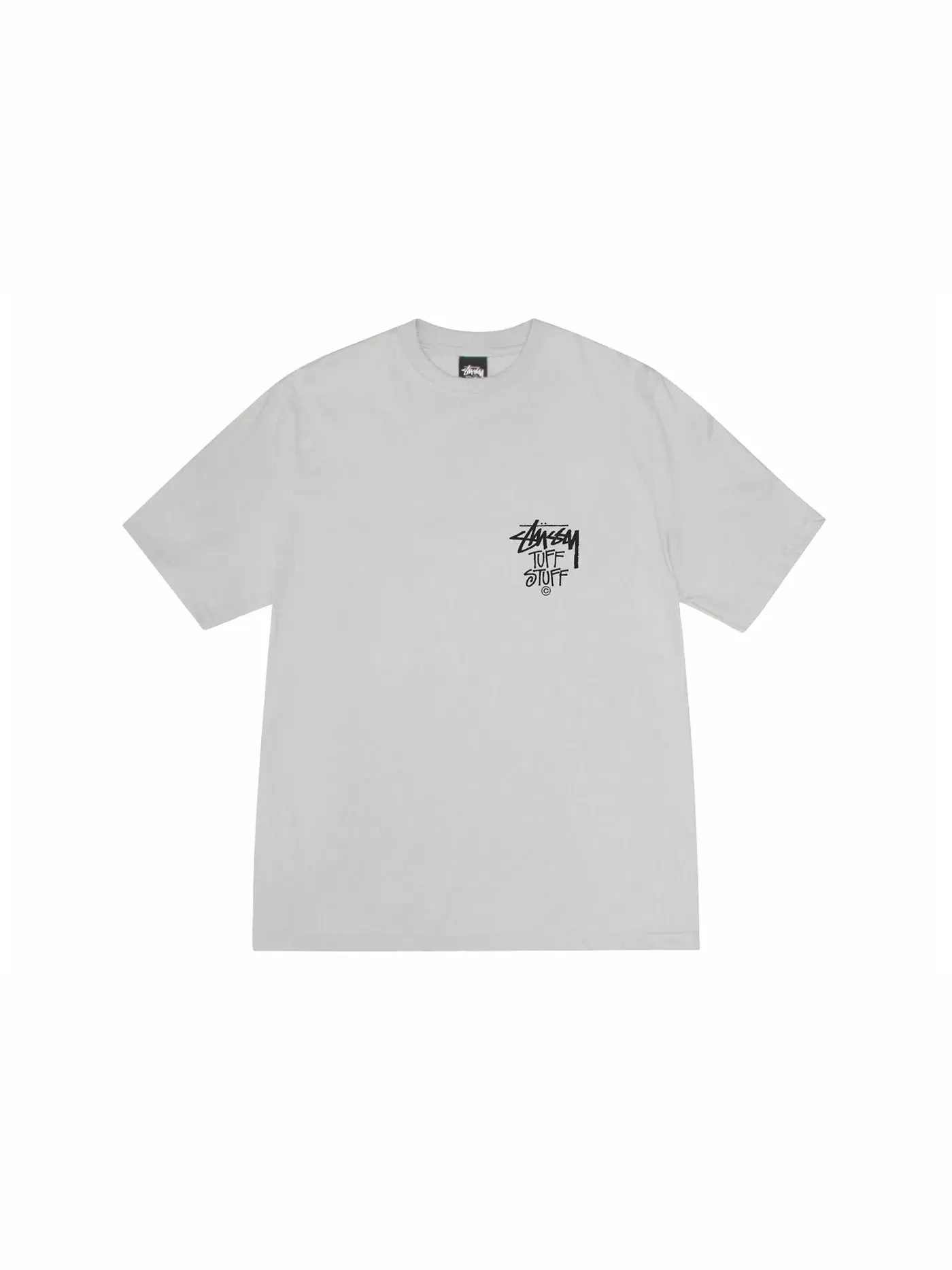 Мужская футболка с принтом Tuff Stuff Tee Stussy — изображение 2 из 2, туманный