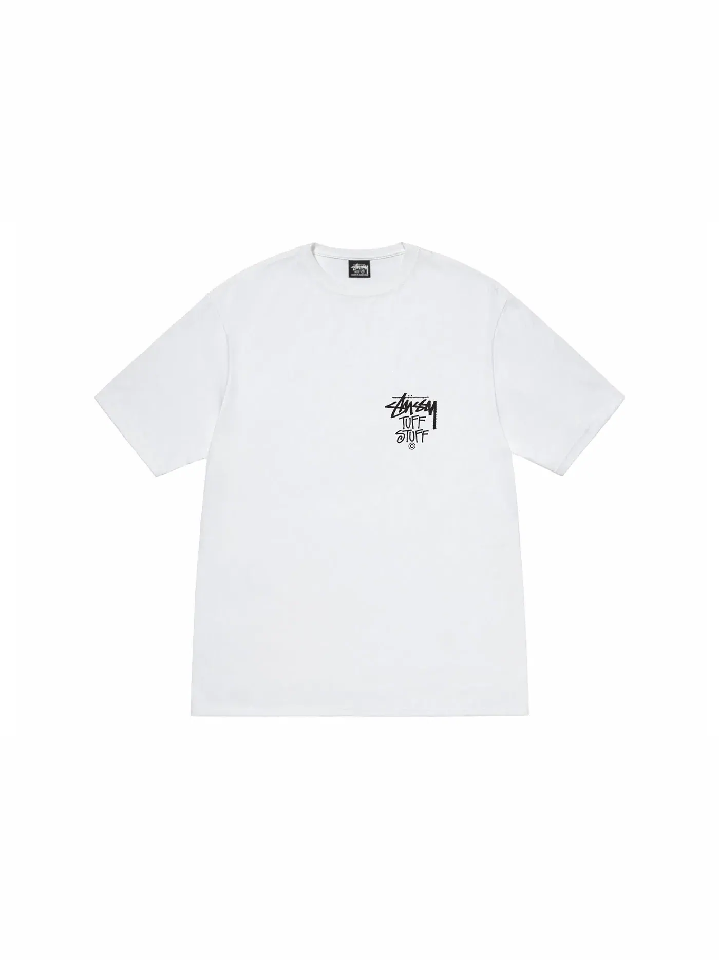 Мужская футболка с принтом Stussy Tee — изображение 2 из 2, белый