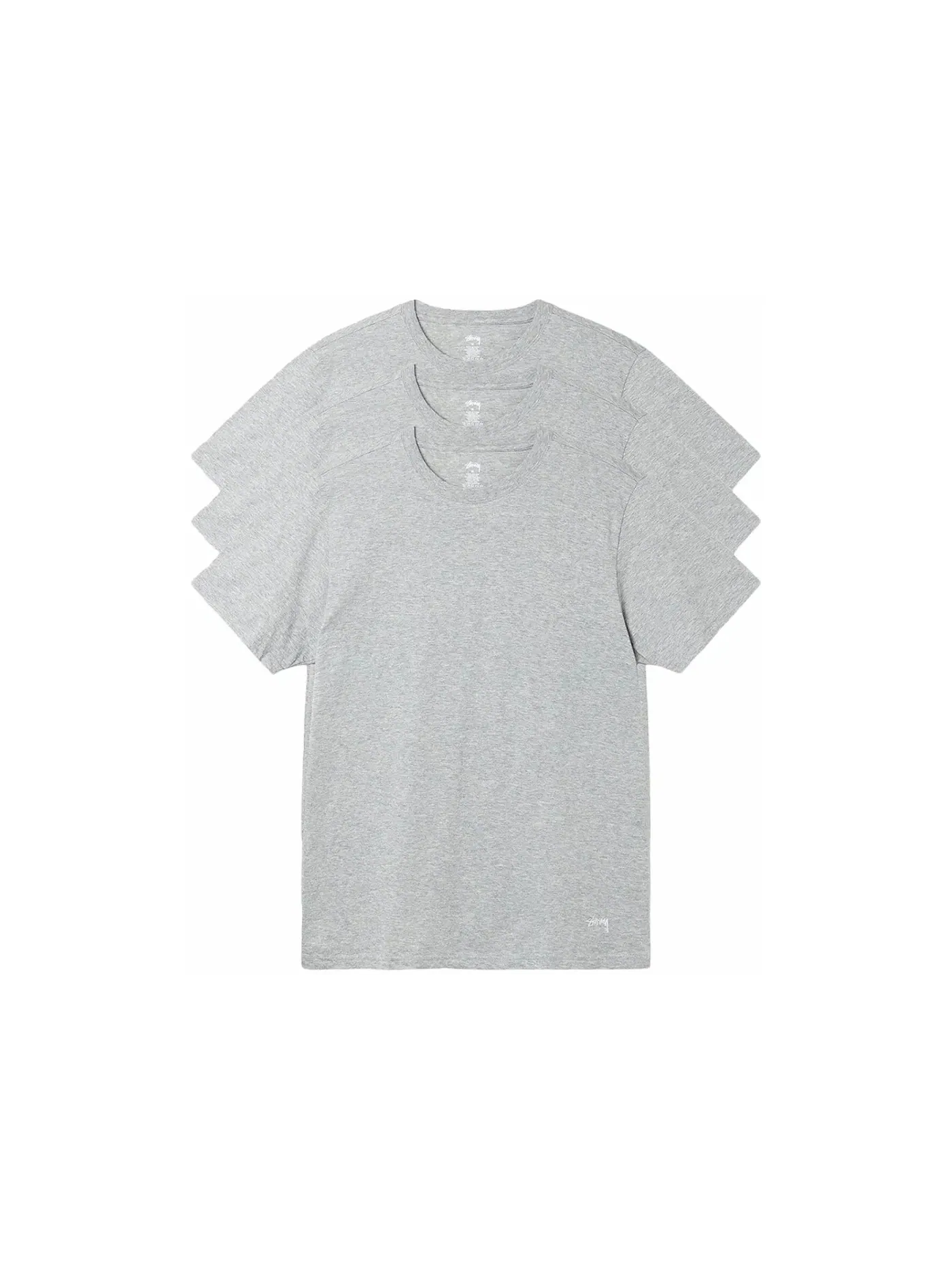 Мужской комплект футболок с длинным рукавом Stussy Set (3 Pack) — изображение 1 из 2, серый