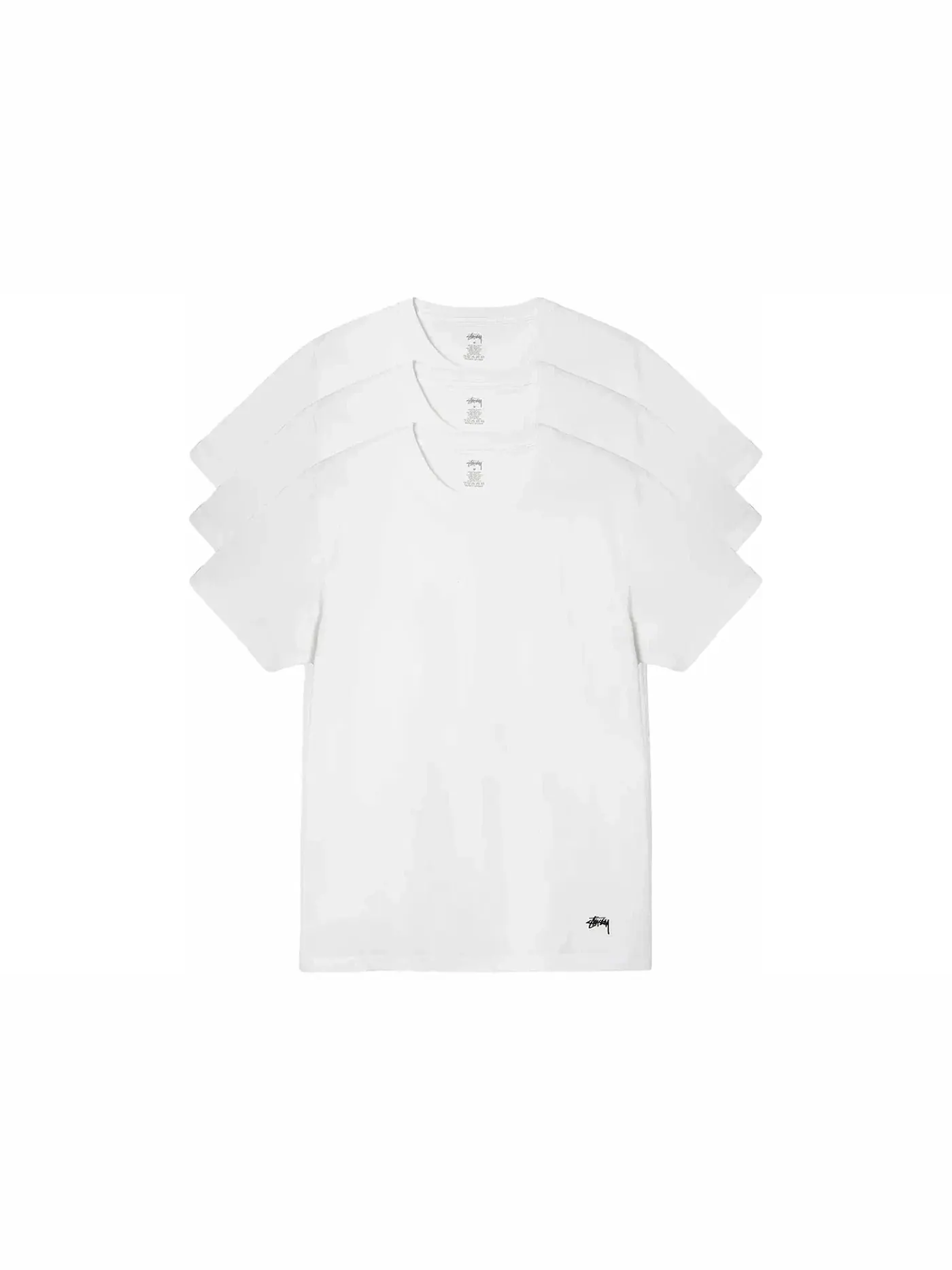 Мужской комплект футболок с логотипом Stussy — изображение 1 из 1, белый