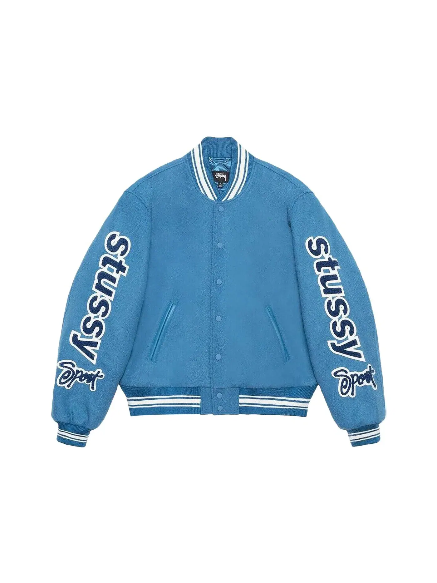 Мужская куртка Varsity Competition Stussy — изображение 1 из 2, синий
