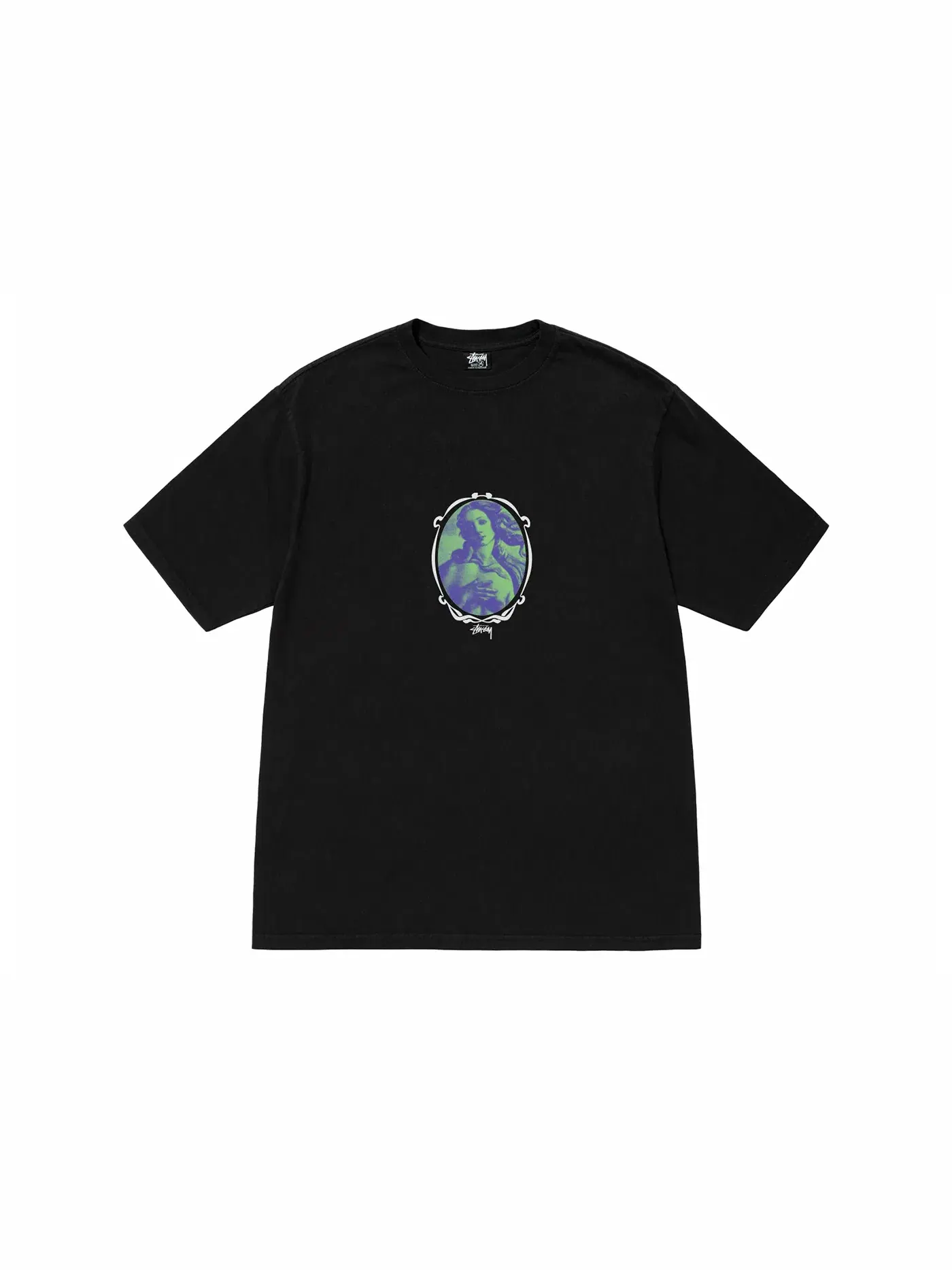 Мужская футболка с эффектом выцветания Stussy Tee — изображение 1 из 2, черный