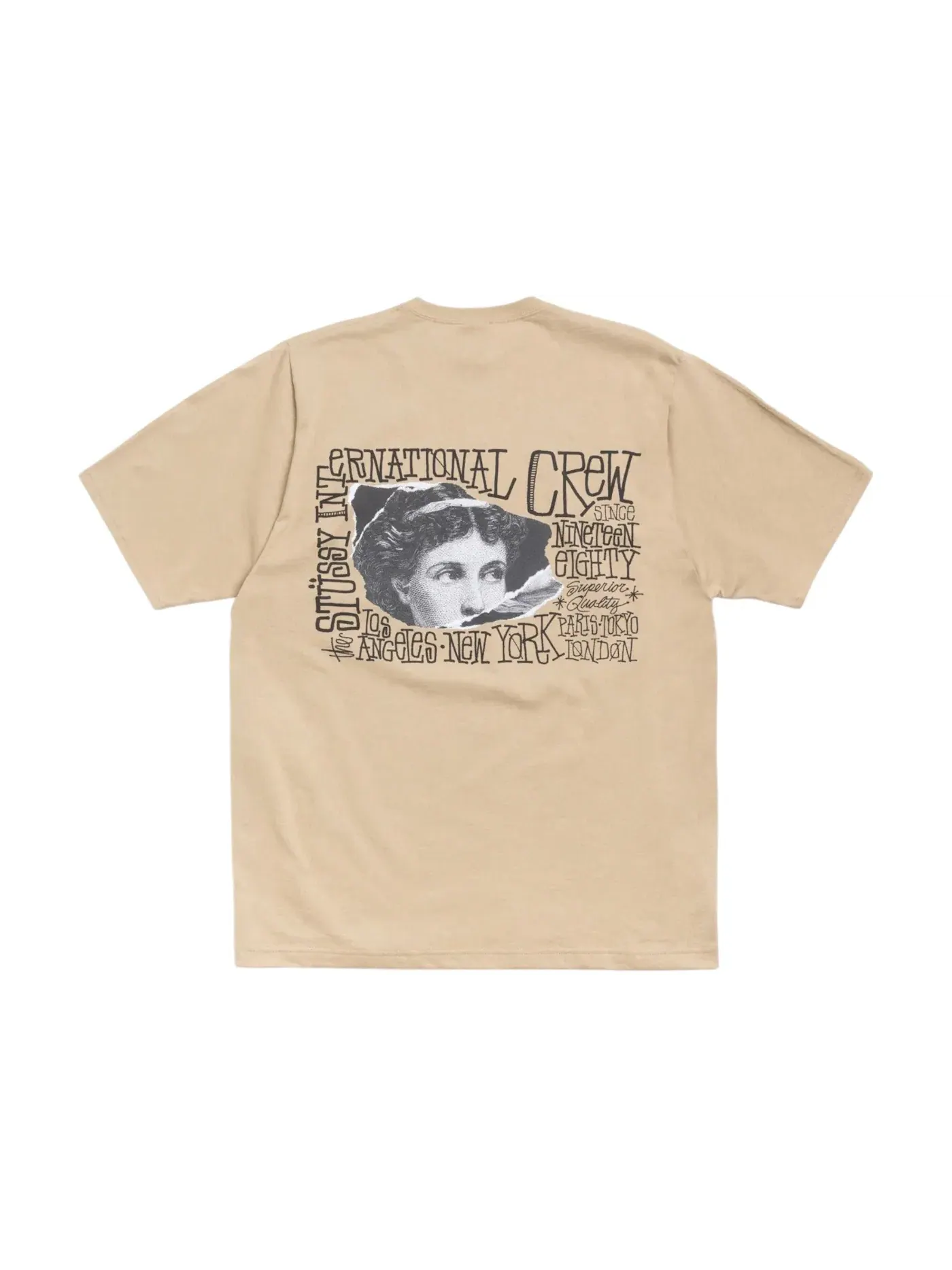 Мужская футболка с коротким рукавом Tee Stussy — изображение 1 из 1, хаки