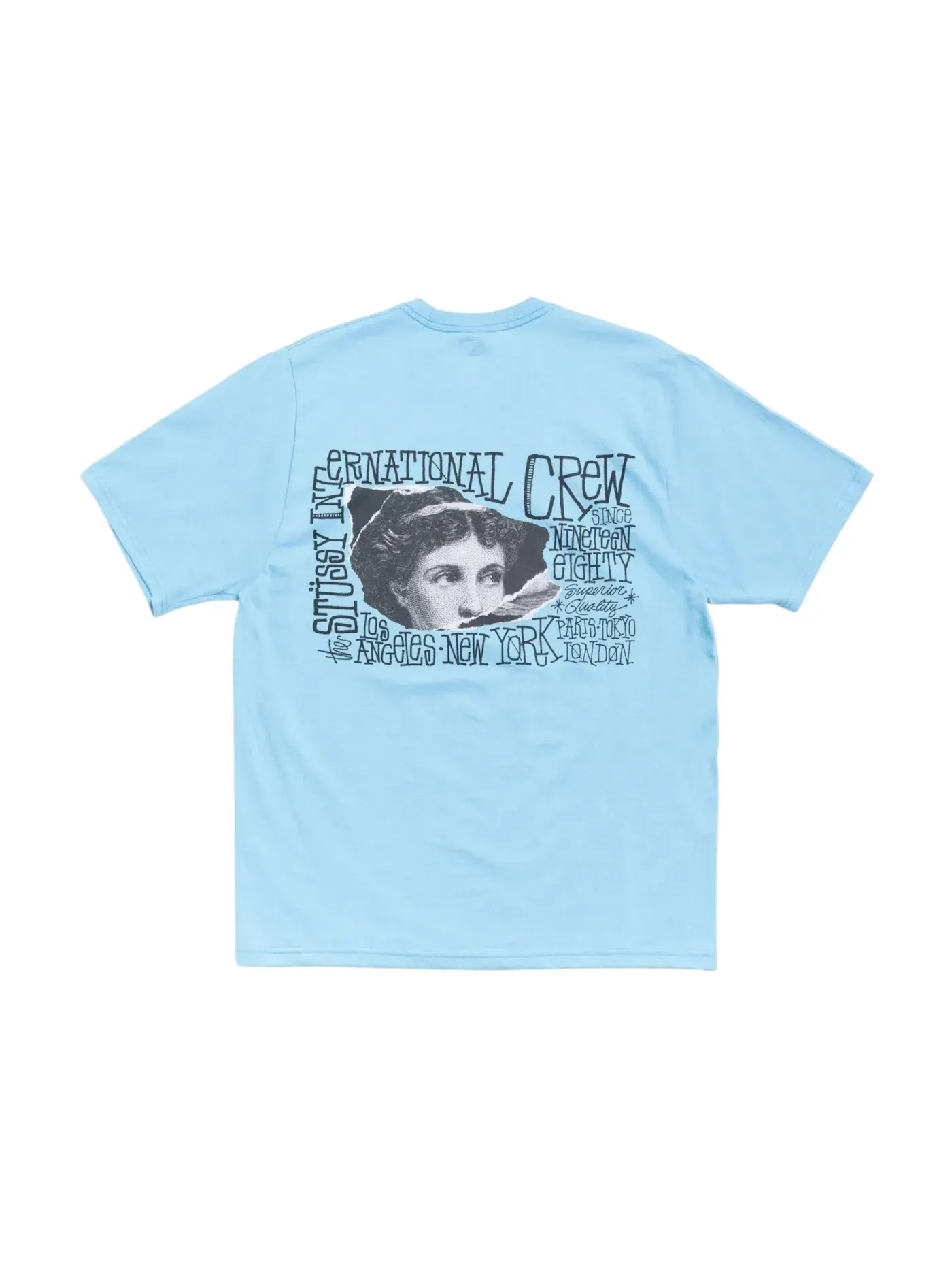 Мужская футболка с принтом Stussy Tee — изображение 1 из 1, синий