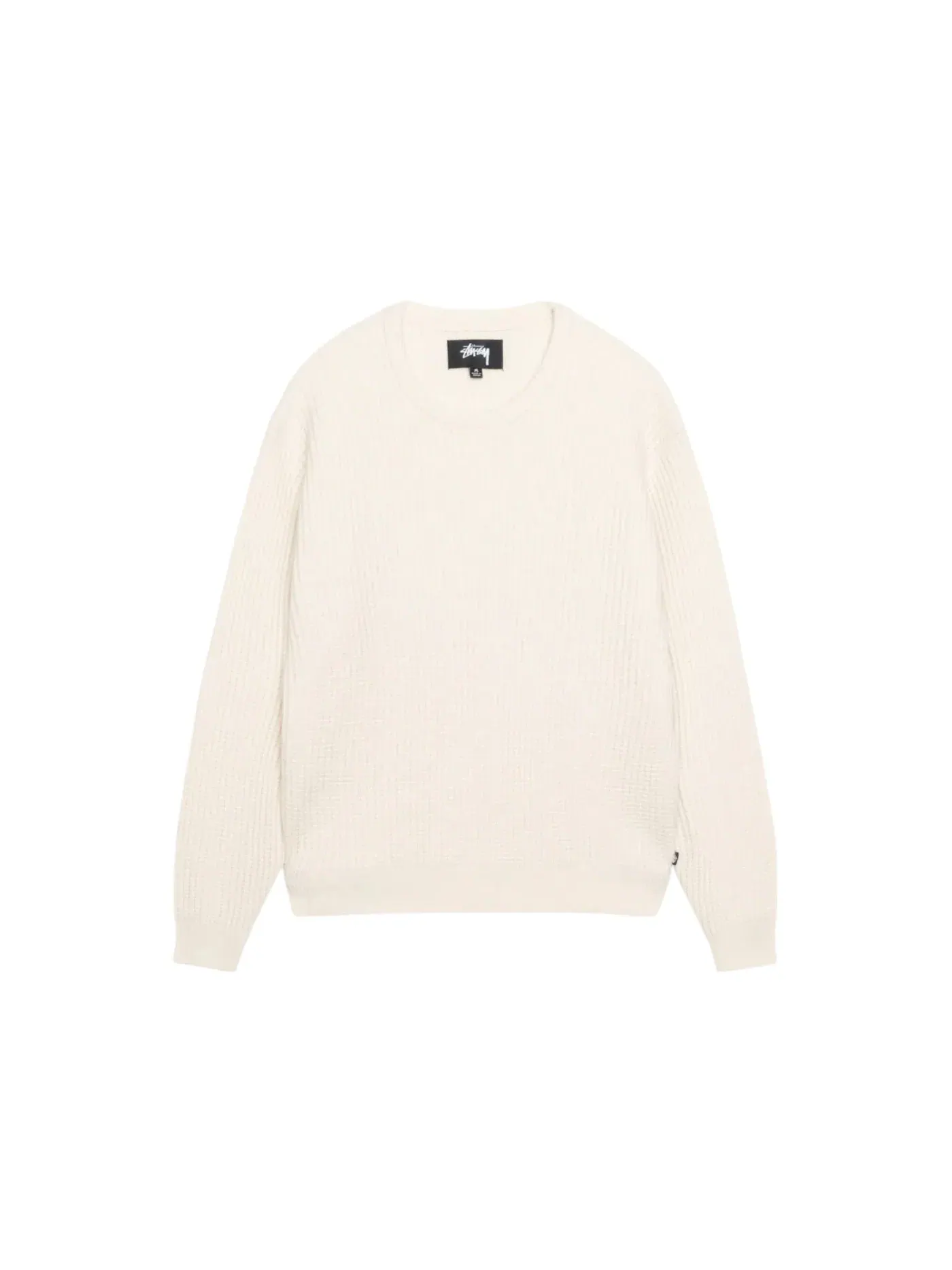 Мужской свитер из кашемира с вафельной вязкой Stussy — изображение 1 из 2, прозрачный