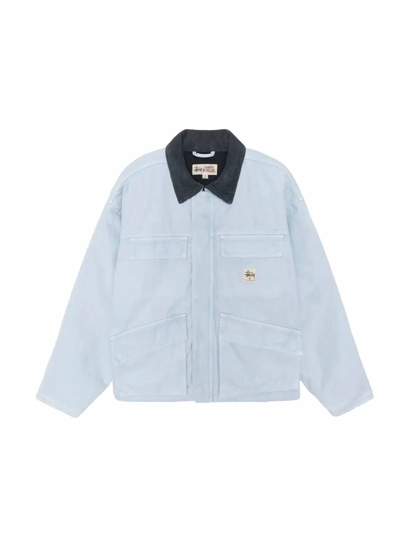 Мужская куртка из канваса Stussy — изображение 1 из 2, светлый синий
