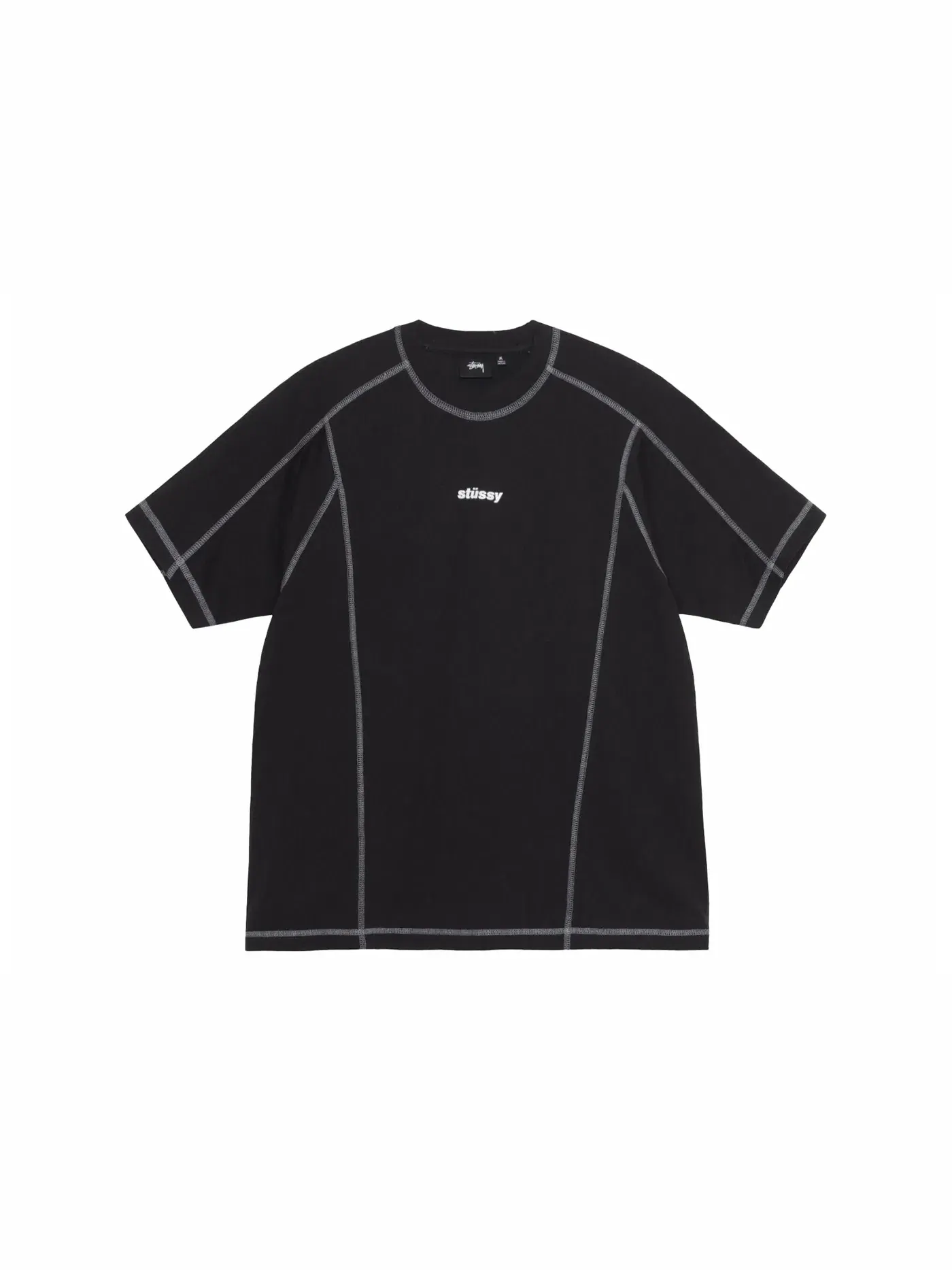 Мужской свитшот с длинным рукавом Crew Stussy — изображение 1 из 1, черный