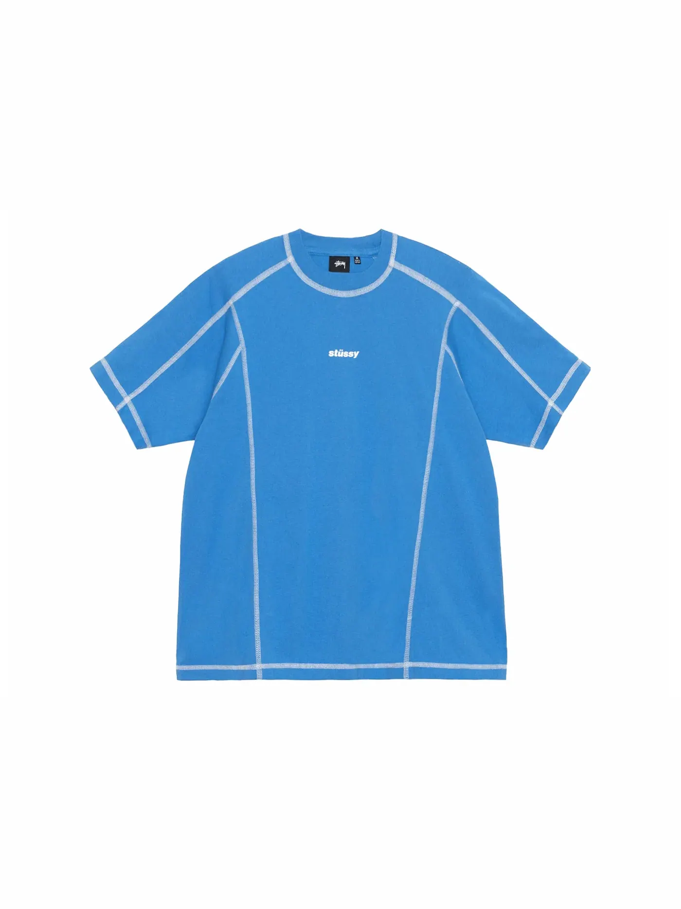 Мужской свитшот с принтом Stussy Crew — изображение 1 из 2, синий