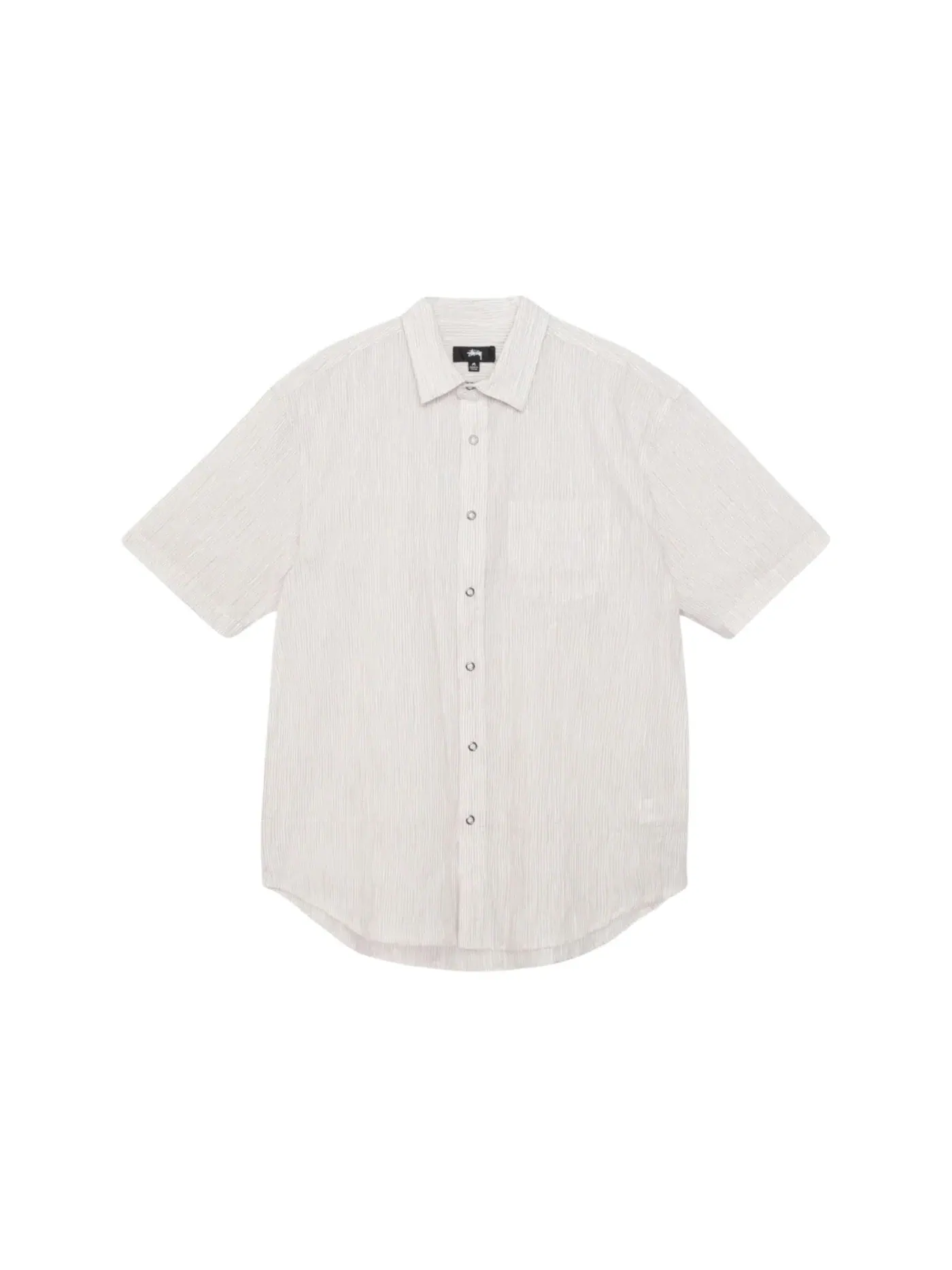 Мужская рубашка с коротким рукавом с принтом Stussy — изображение 1 из 2, прозрачный