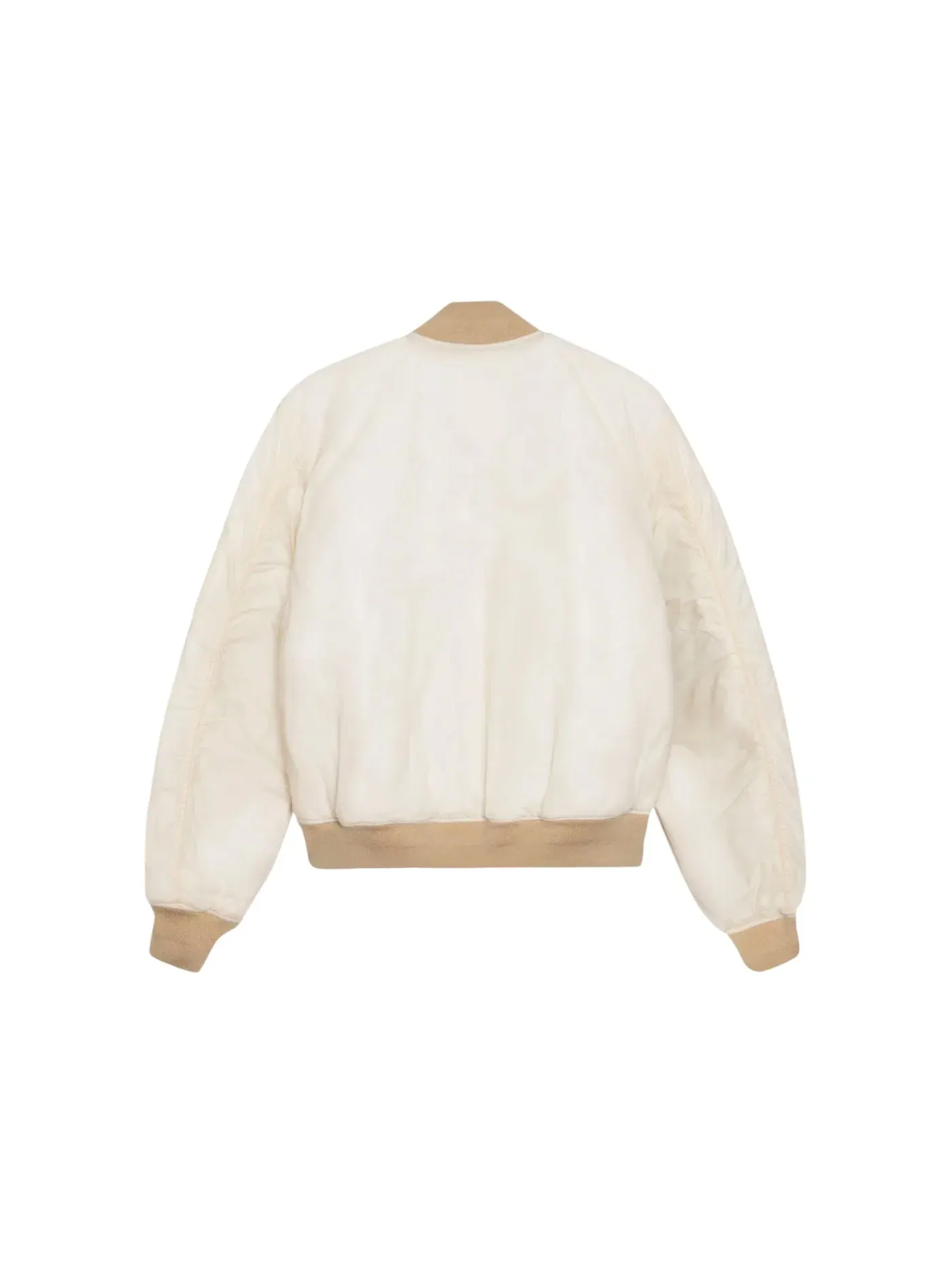 Мужская куртка-бомбер вощеная Stussy Jacket — изображение 2 из 2, бежевый