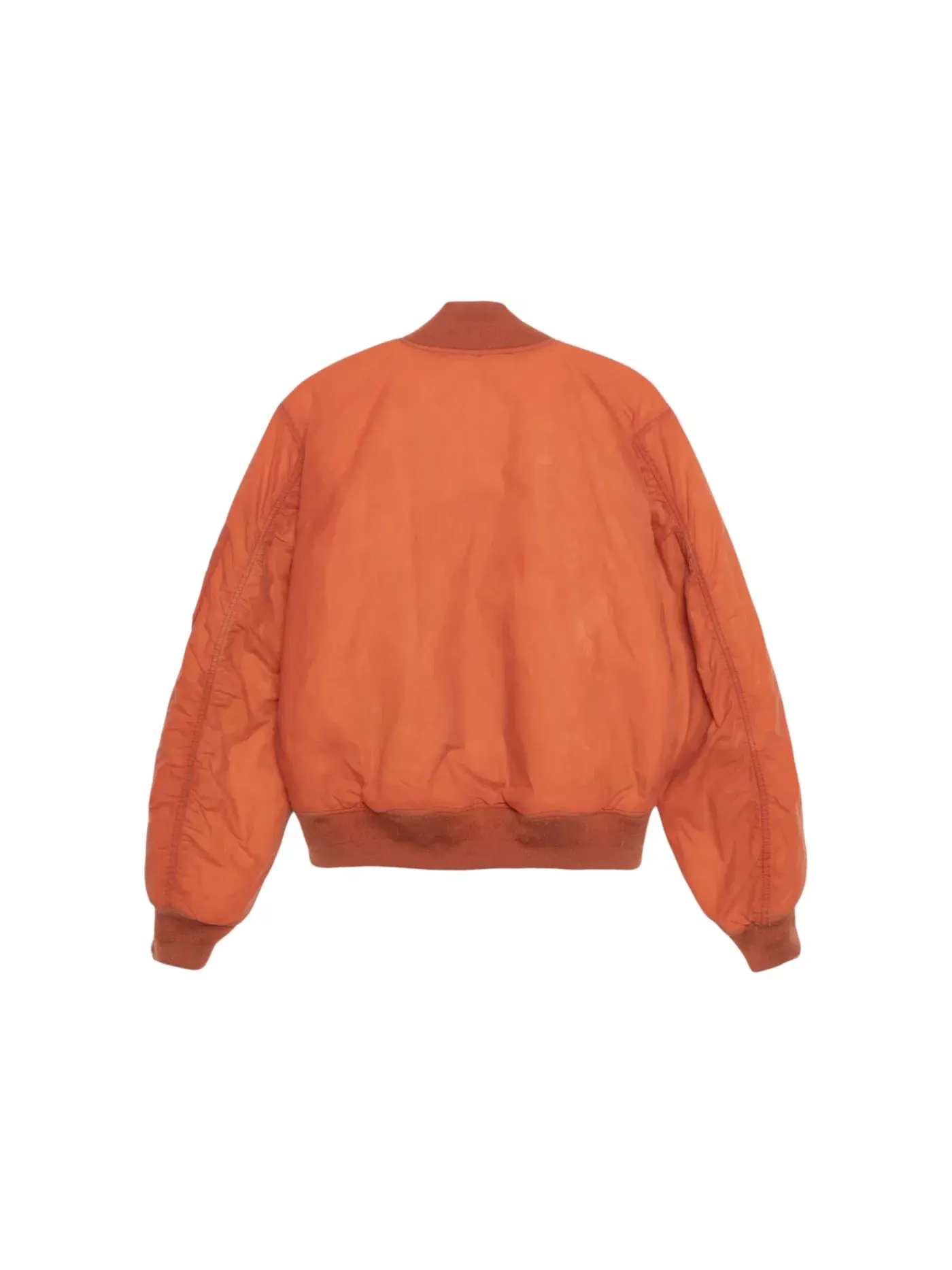 Мужская куртка-бомбер вощеная с принтом Stussy — изображение 2 из 2, красный