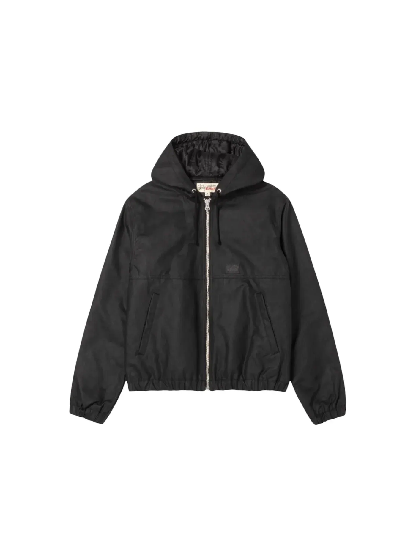 Мужская куртка из вощеного хлопка Stussy — изображение 1 из 2, черный