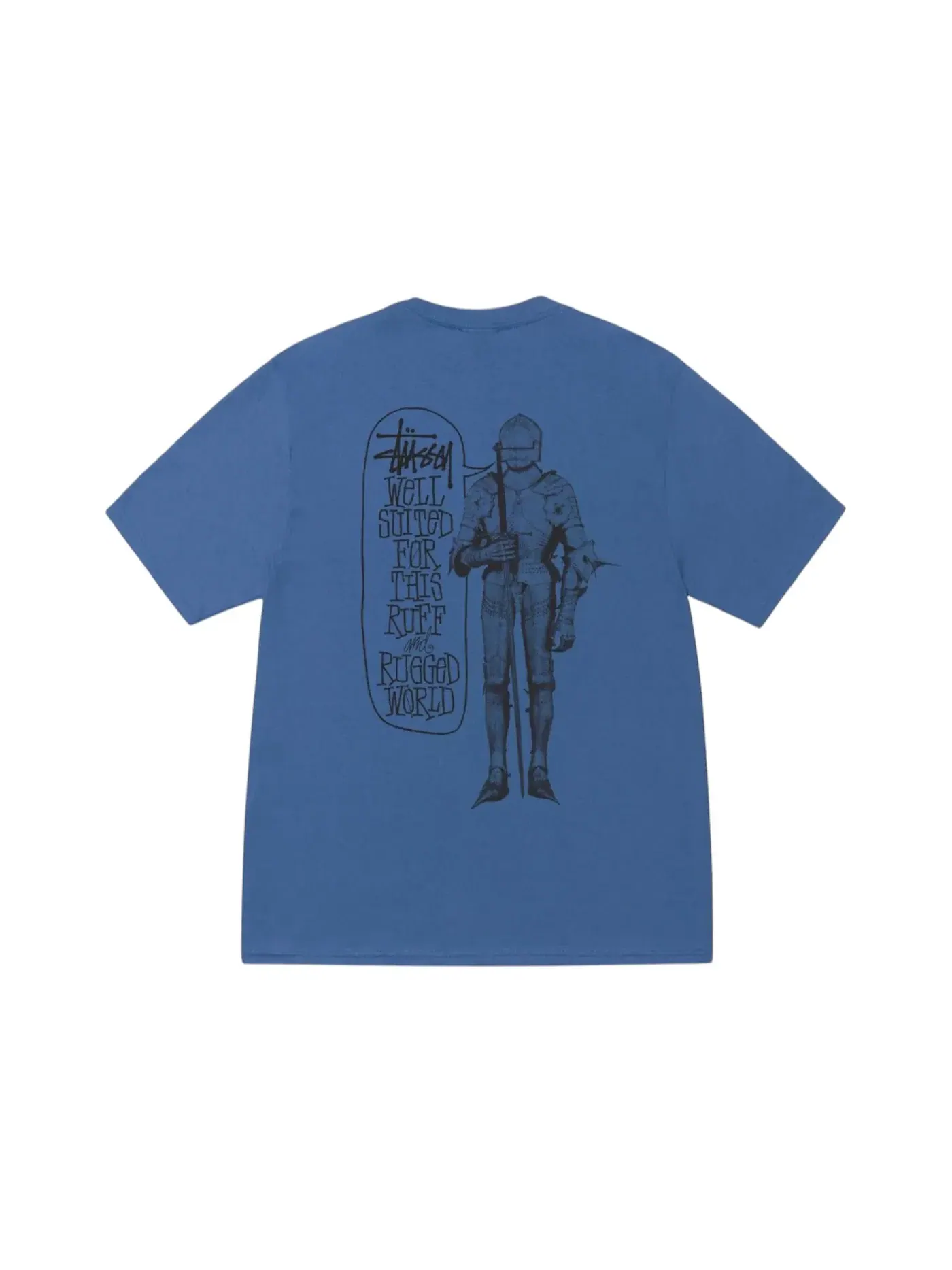 Мужская футболка с принтом Stussy Tee — изображение 1 из 1, синий
