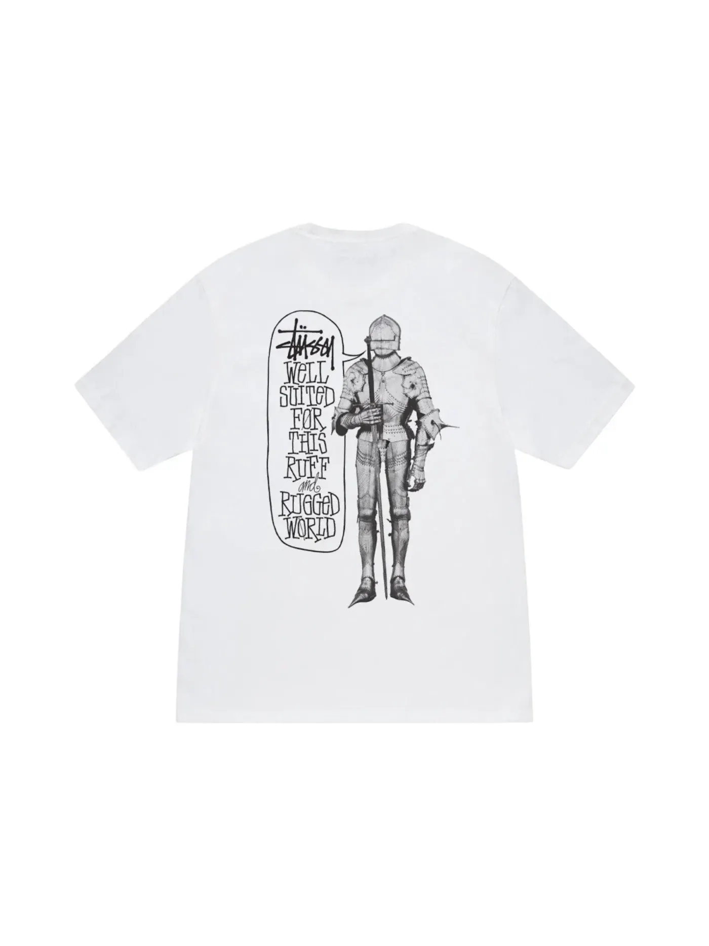 Мужская футболка с принтом Stussy Tee — изображение 1 из 2, белый