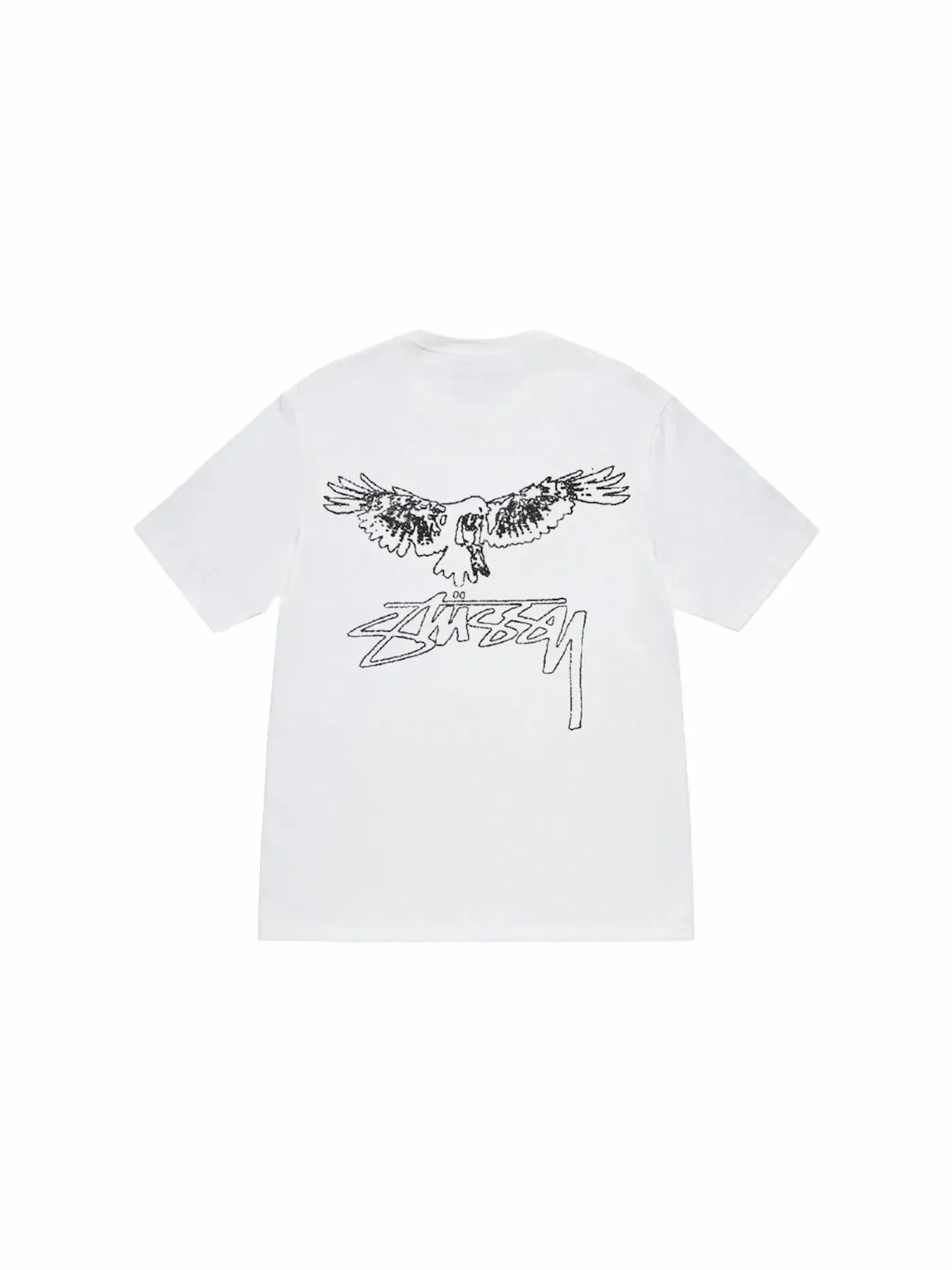 Мужская футболка с принтом Wingspan Stussy — изображение 1 из 2, белый