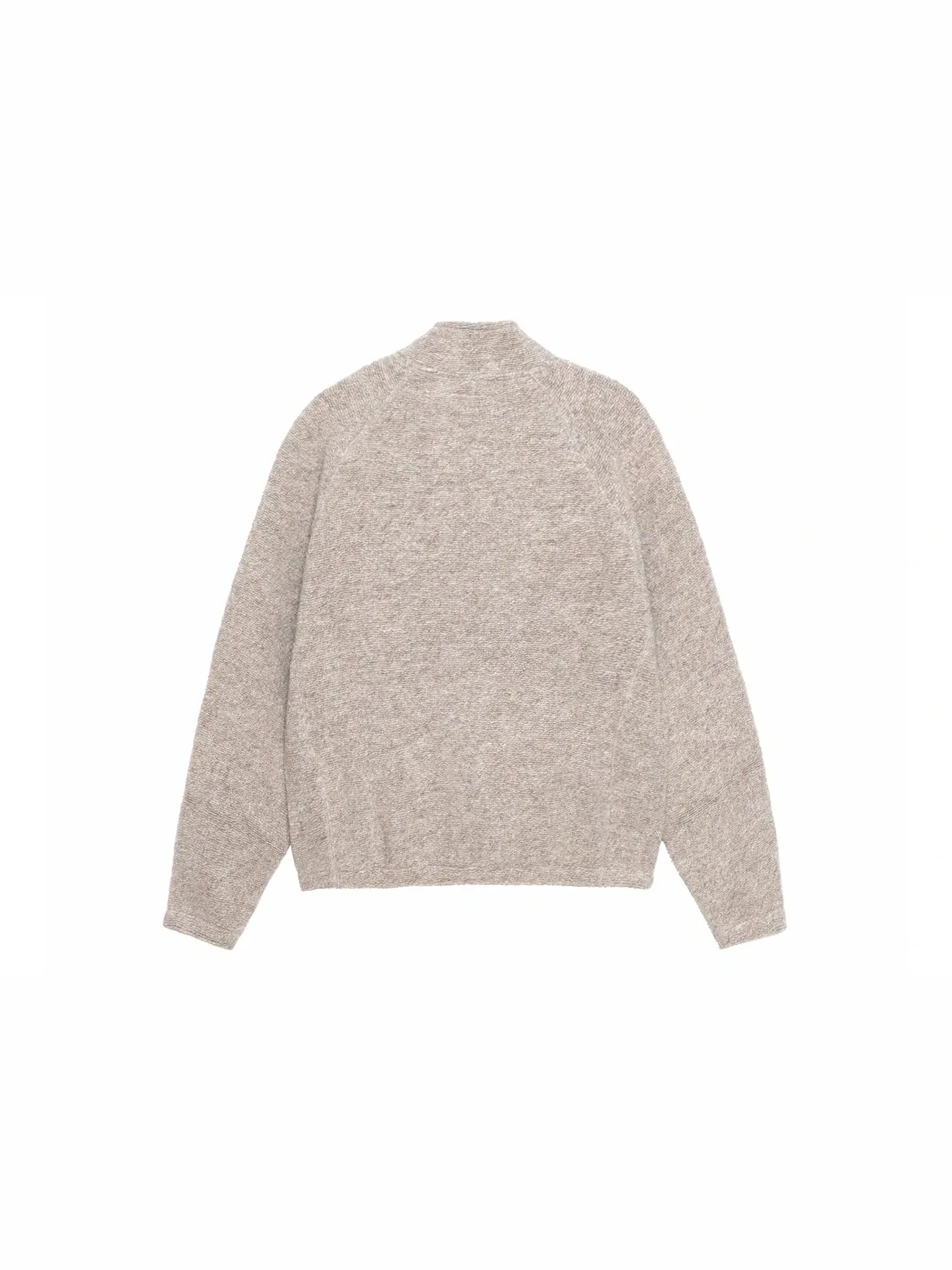 Мужской свитер с воротником-стойкой из шерстяной смеси Stussy — изображение 2 из 2, бежевый