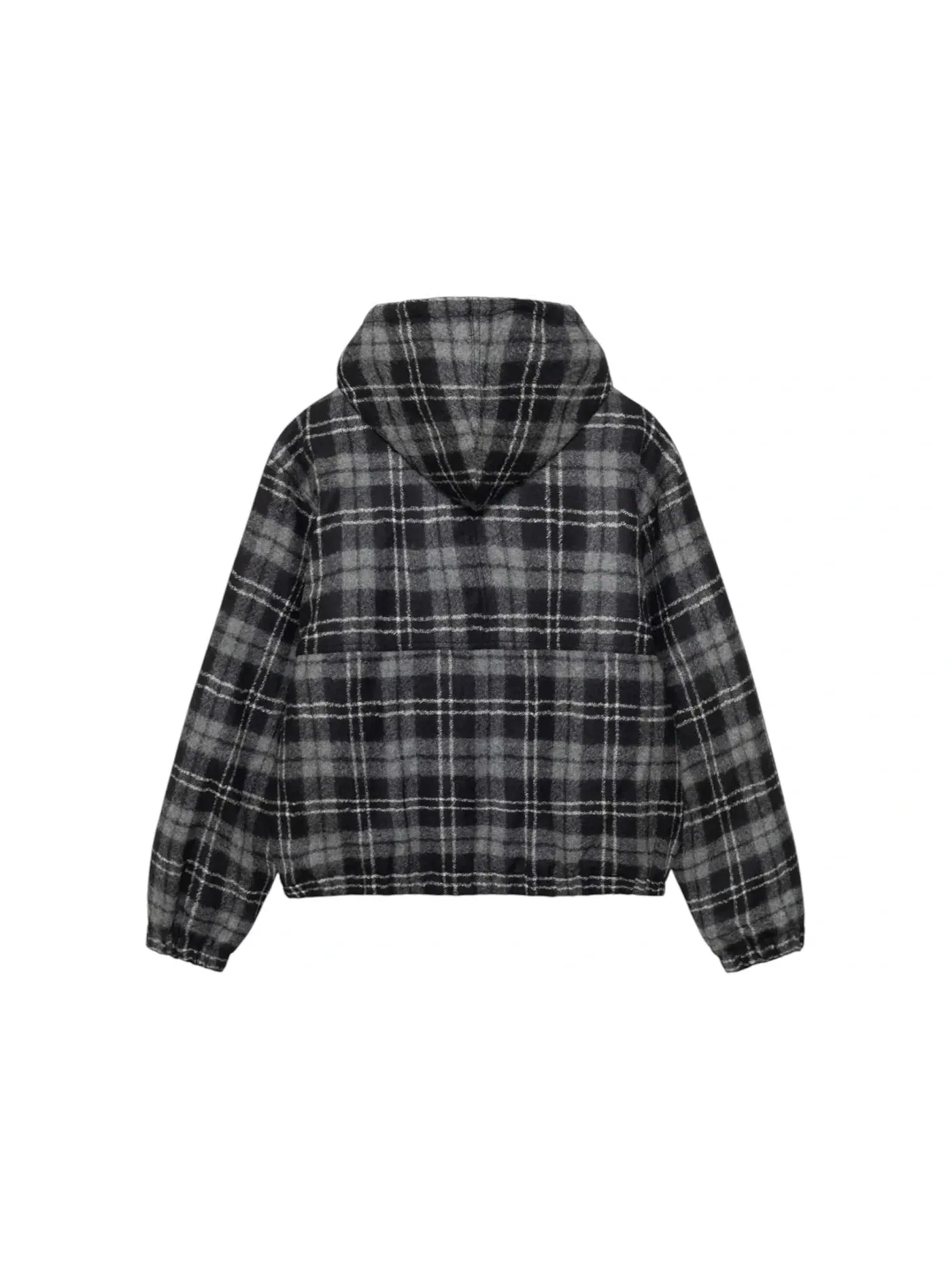 Мужская куртка из шерстяной клетчатой ткани модель Jacket Stussy — изображение 2 из 2, темно-серый