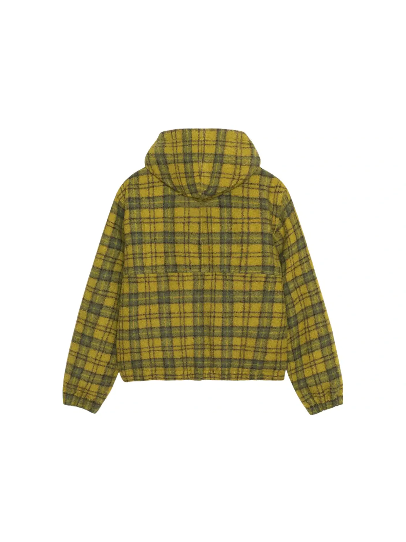 Мужская куртка из шерсти в клетку Stussy — изображение 2 из 2, зеленый