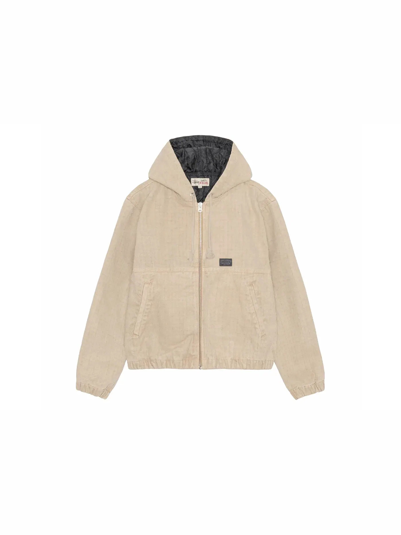 Мужская куртка рабочая из канваса с иглопробивным стеганым узором Stussy — изображение 1 из 2, хаки